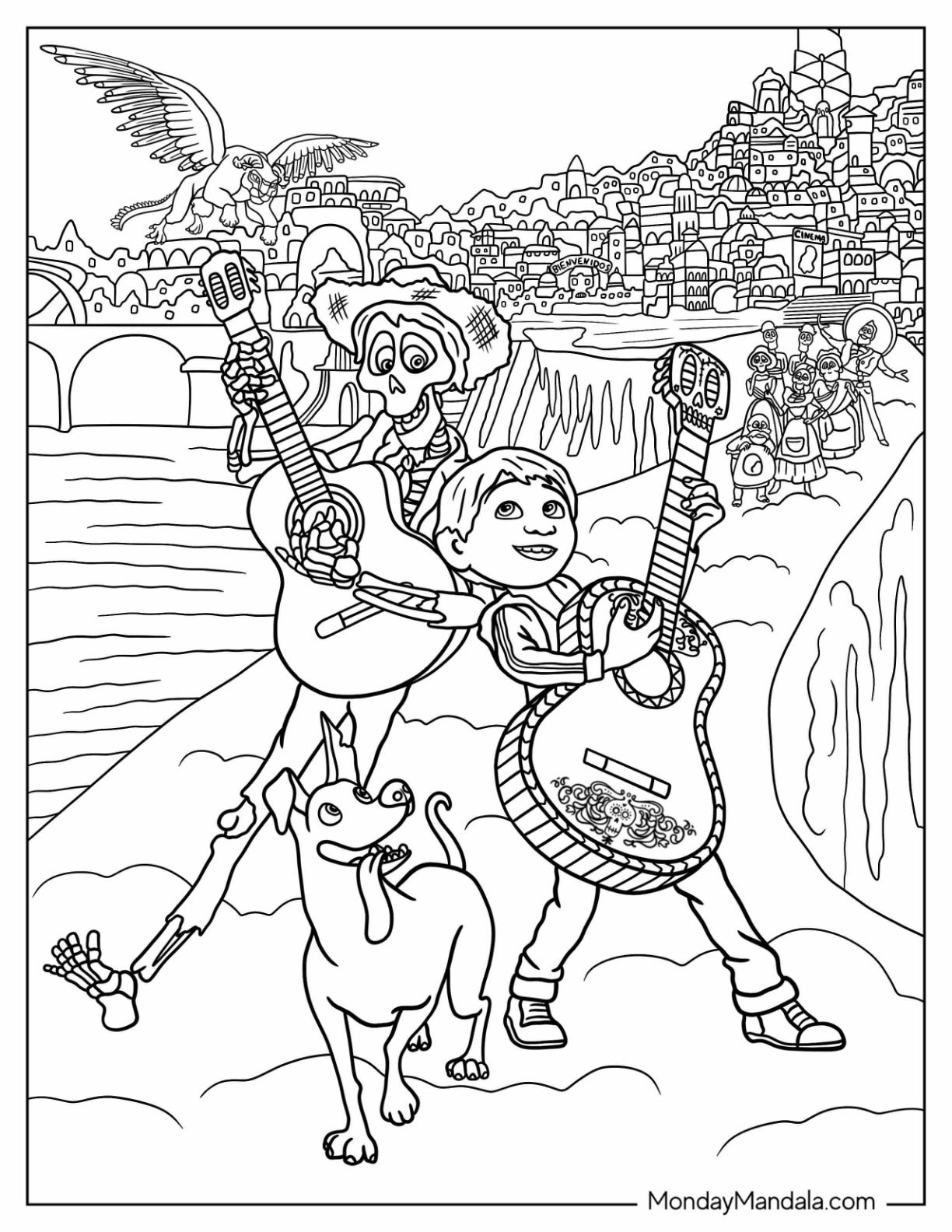 24 Coco Coloring Pages Free Pdf Printables Artofit