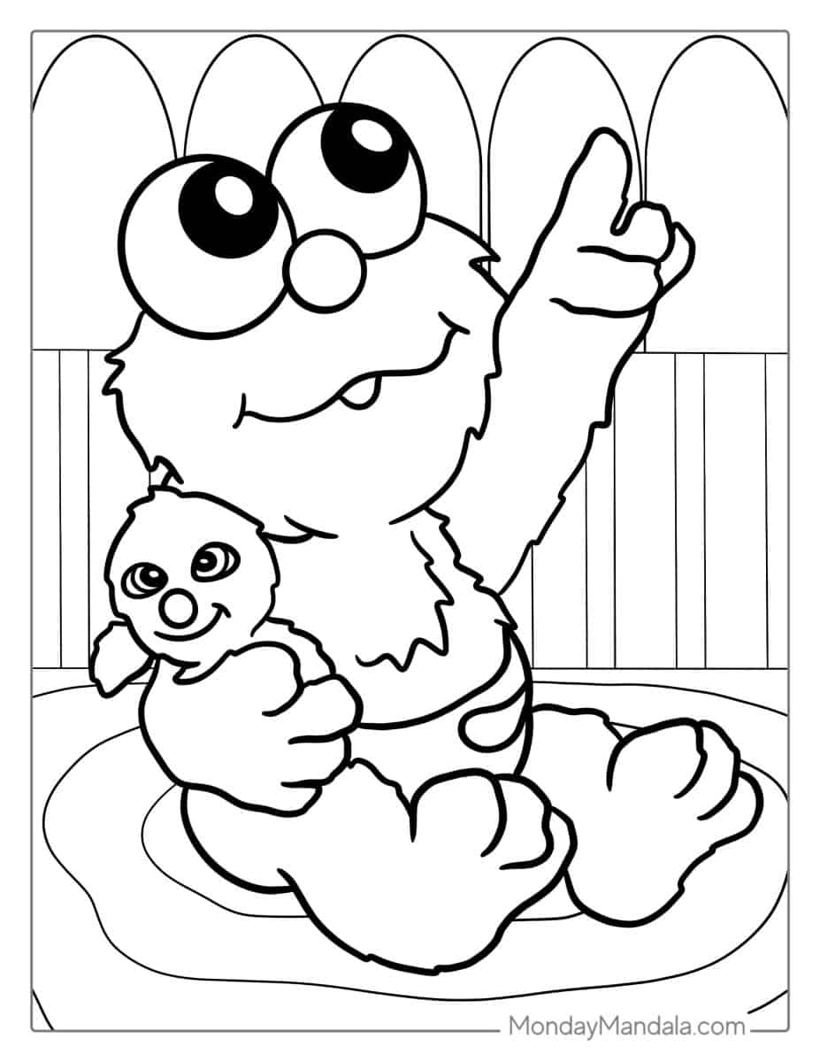 24 Elmo Coloring Pages Free PDF Printables