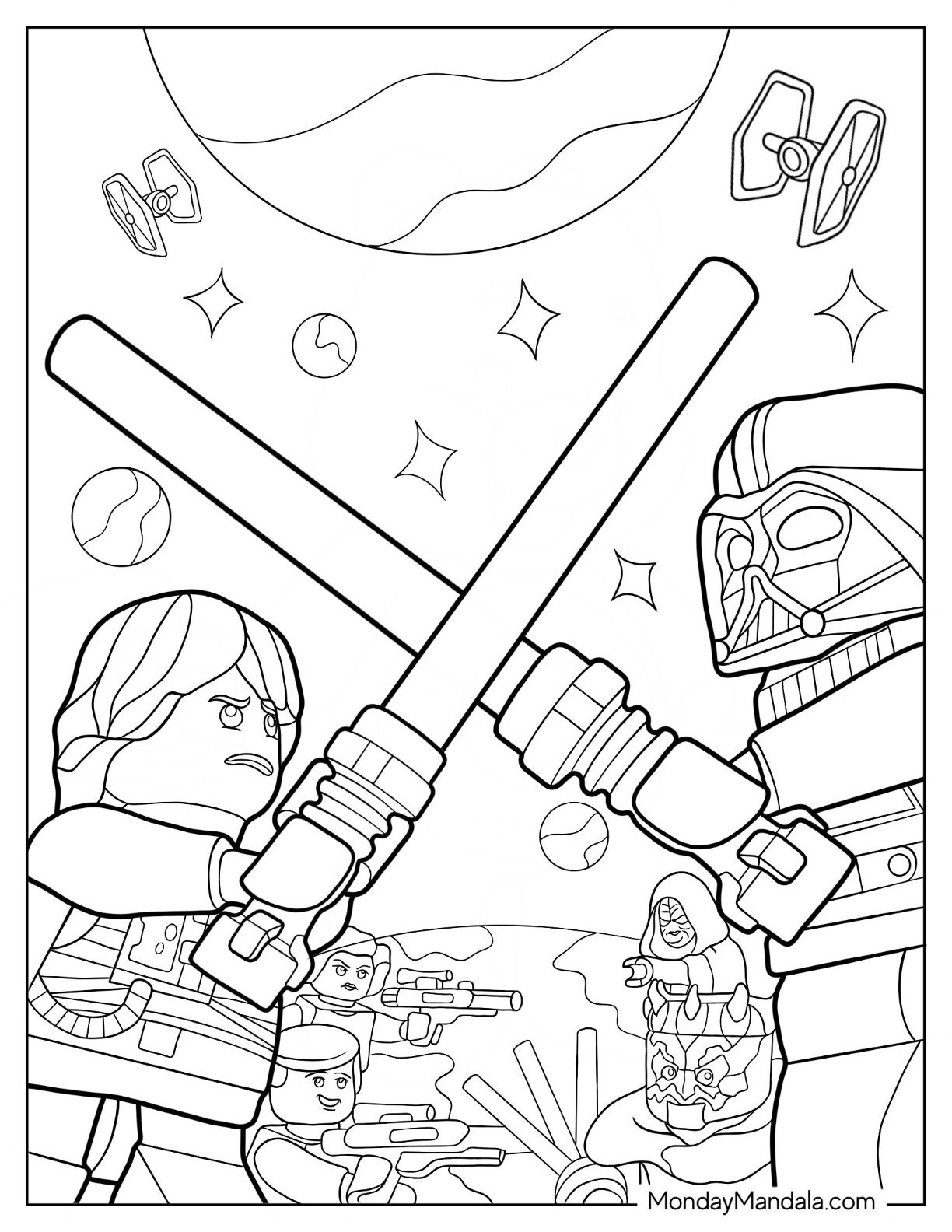 24 Lego Star Wars Coloring Pages Free PDF Printables