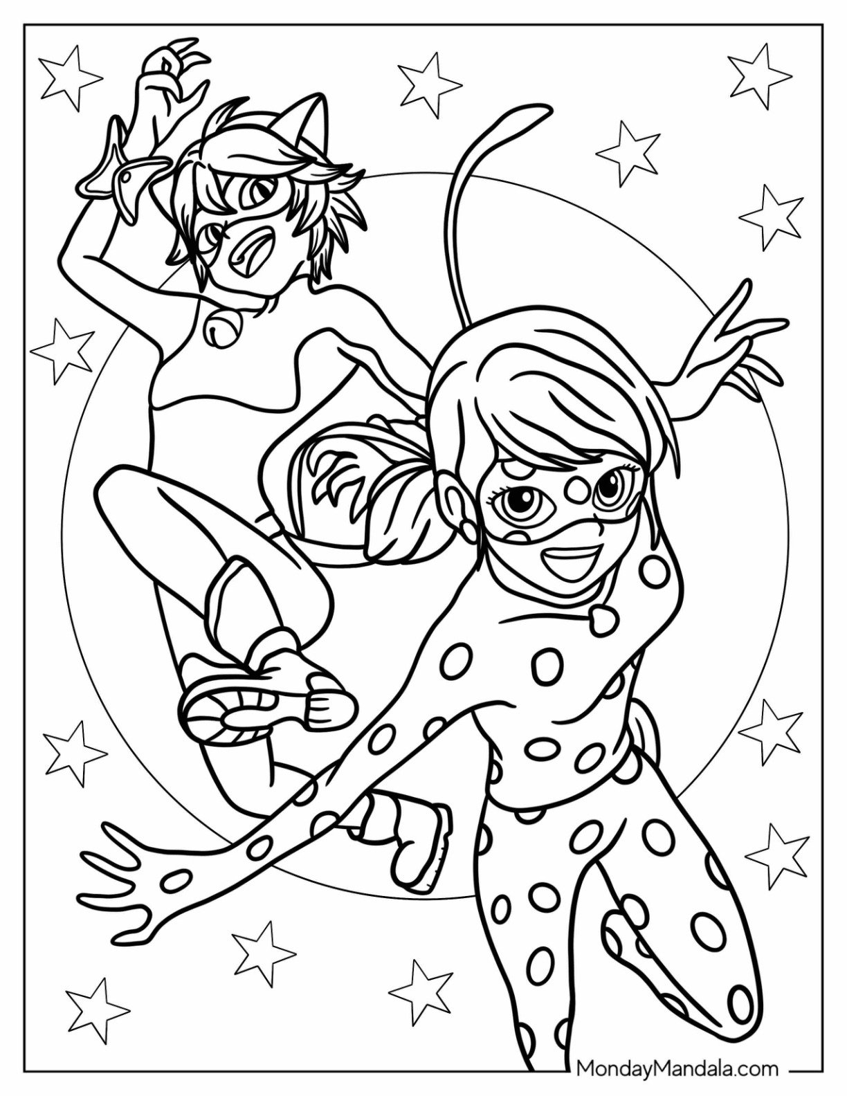 Cat Noir Coloring Pages