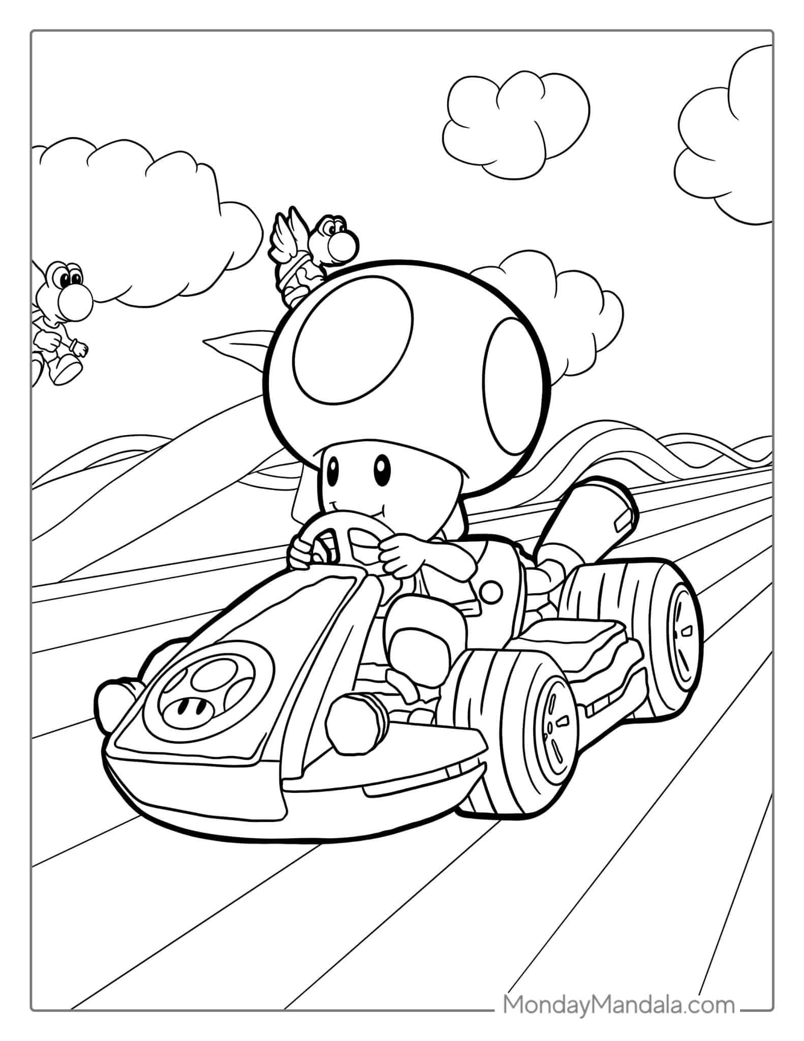 24 Toad Coloring Pages Free PDF Printables