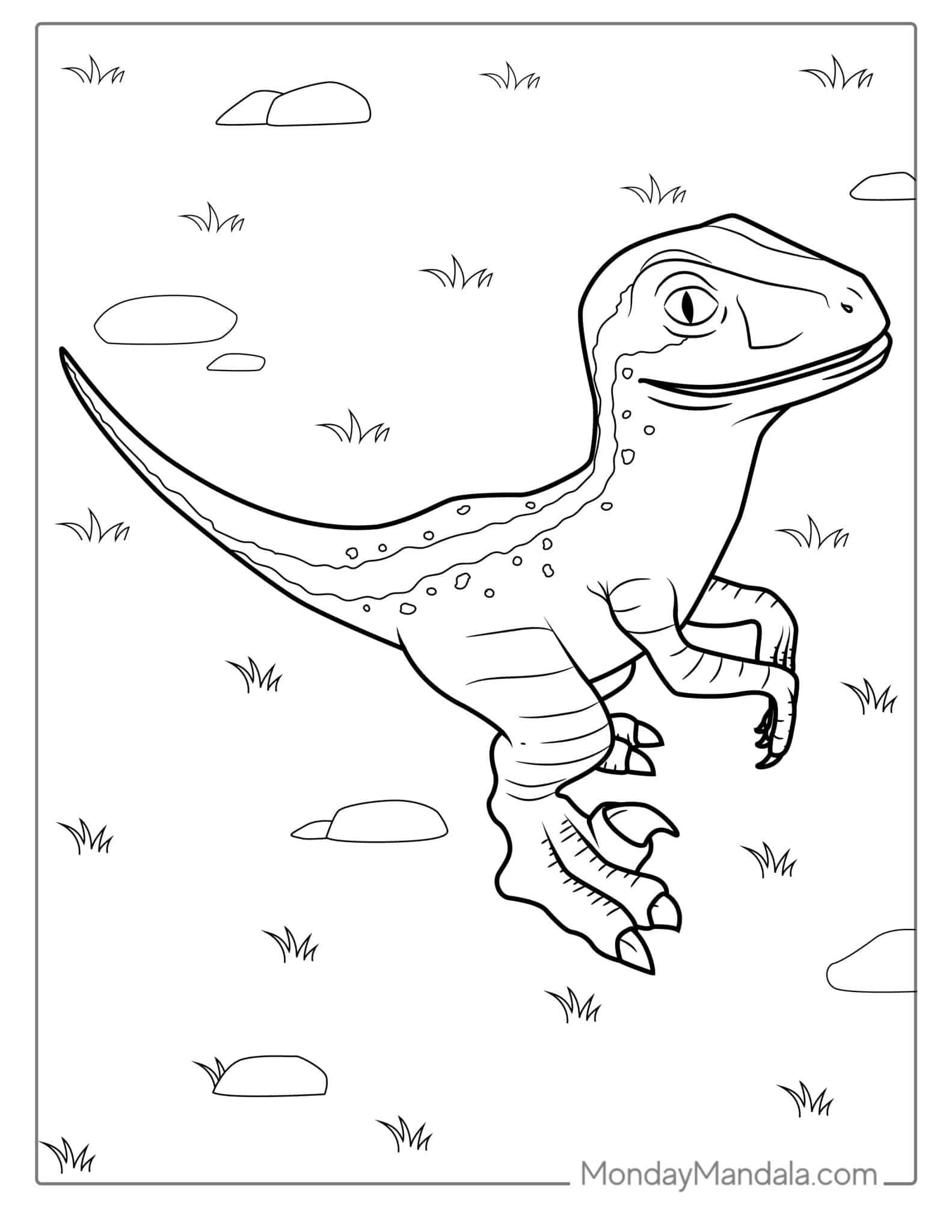 Velociraptor Coloring Pages