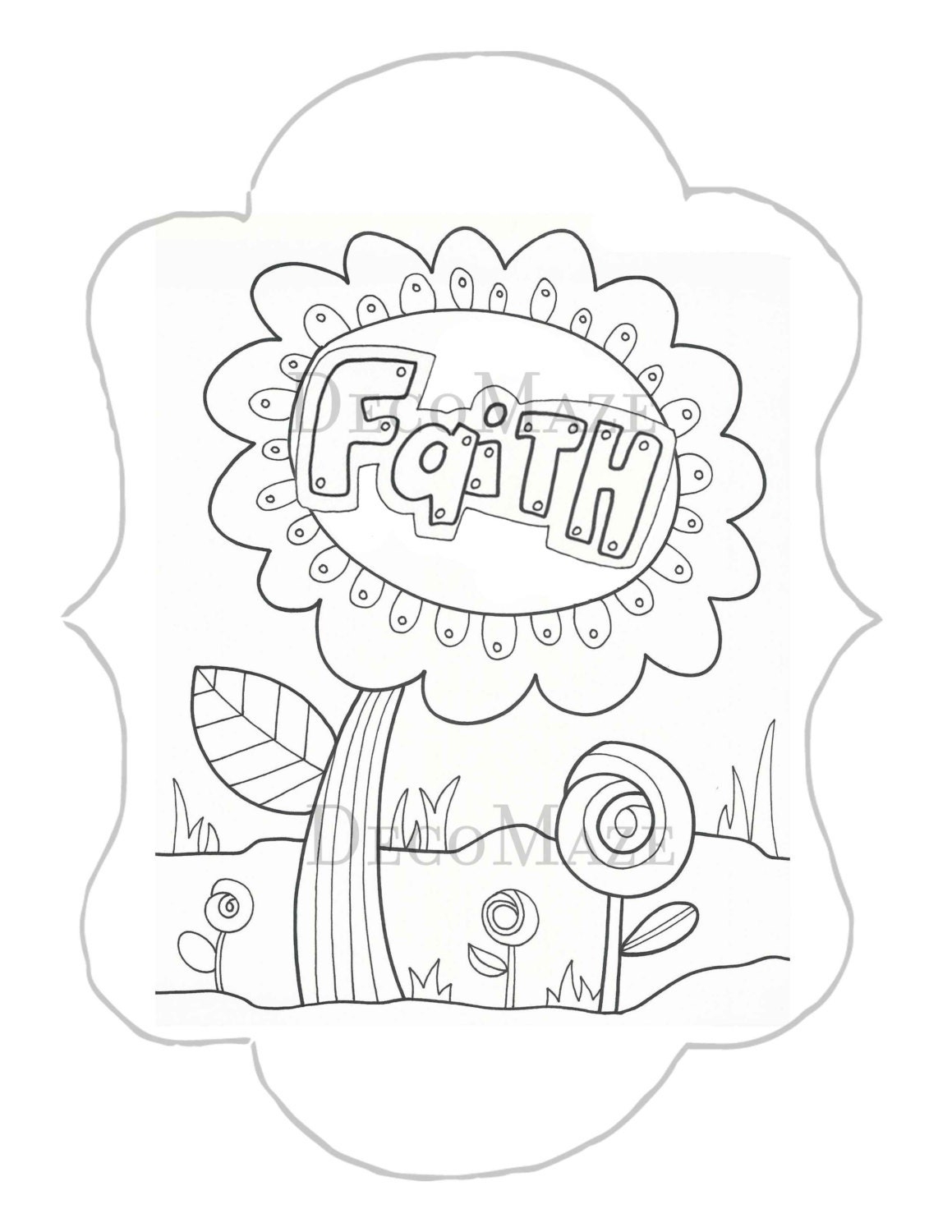 25 Best Faith Coloring Pages For Kids Home Family Style And Art Ideas