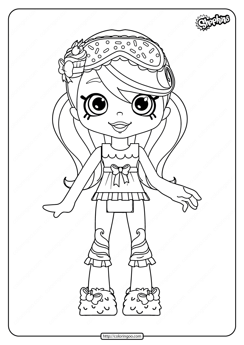 Shopkins Halloween Coloring Pages