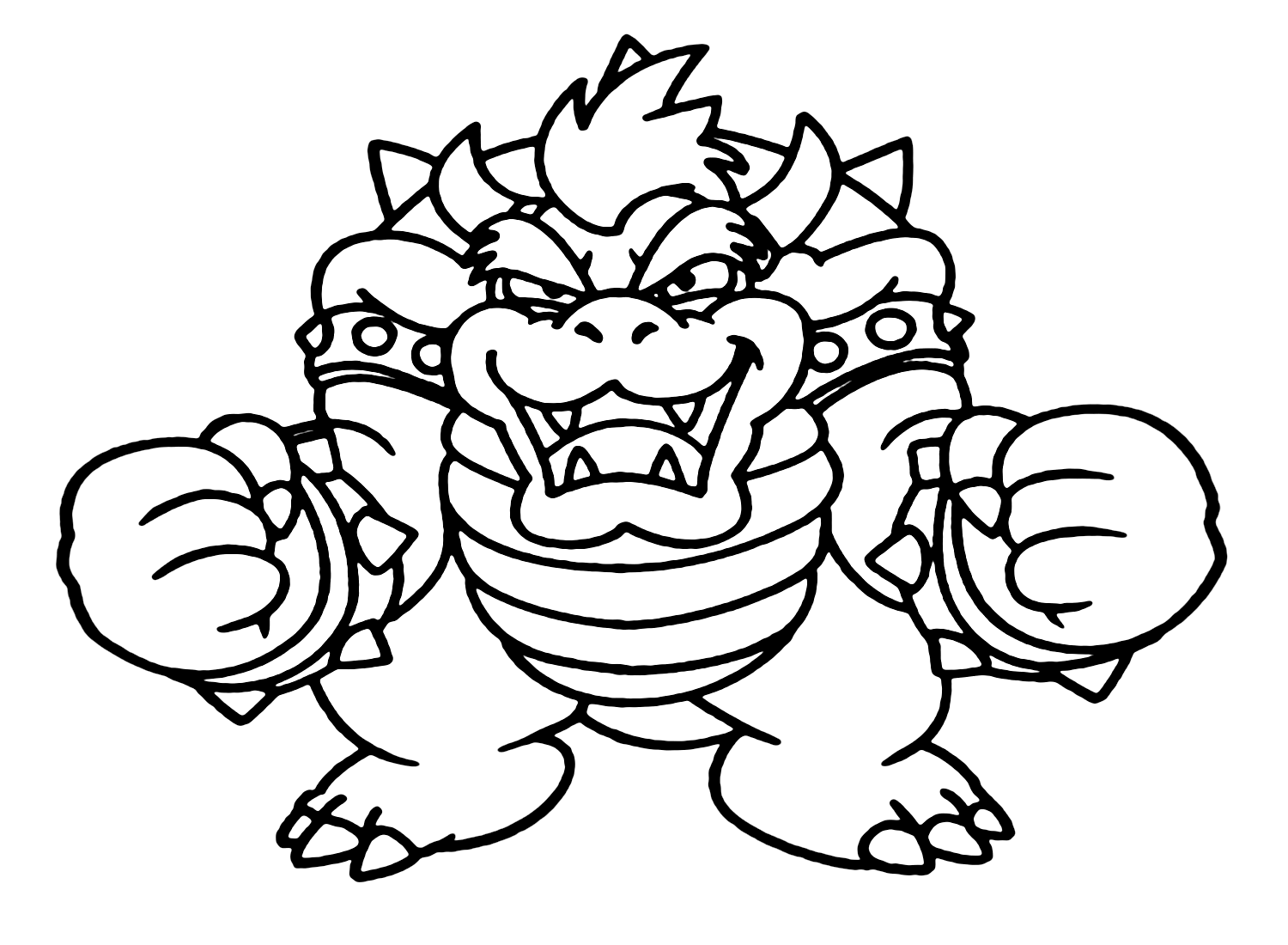 25 Bowser Coloring Pages ColoringPagesOnly