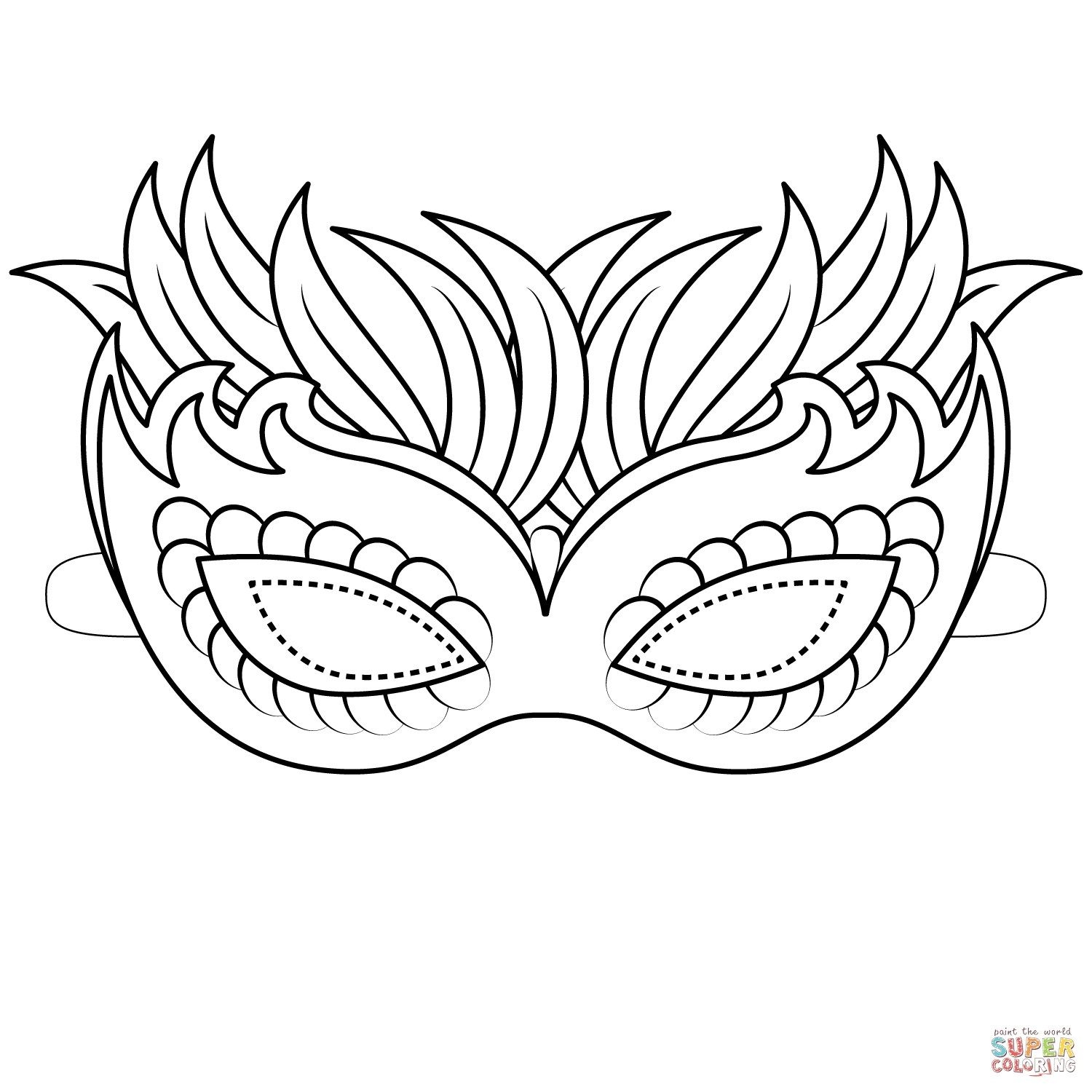 Mask Coloring Pages