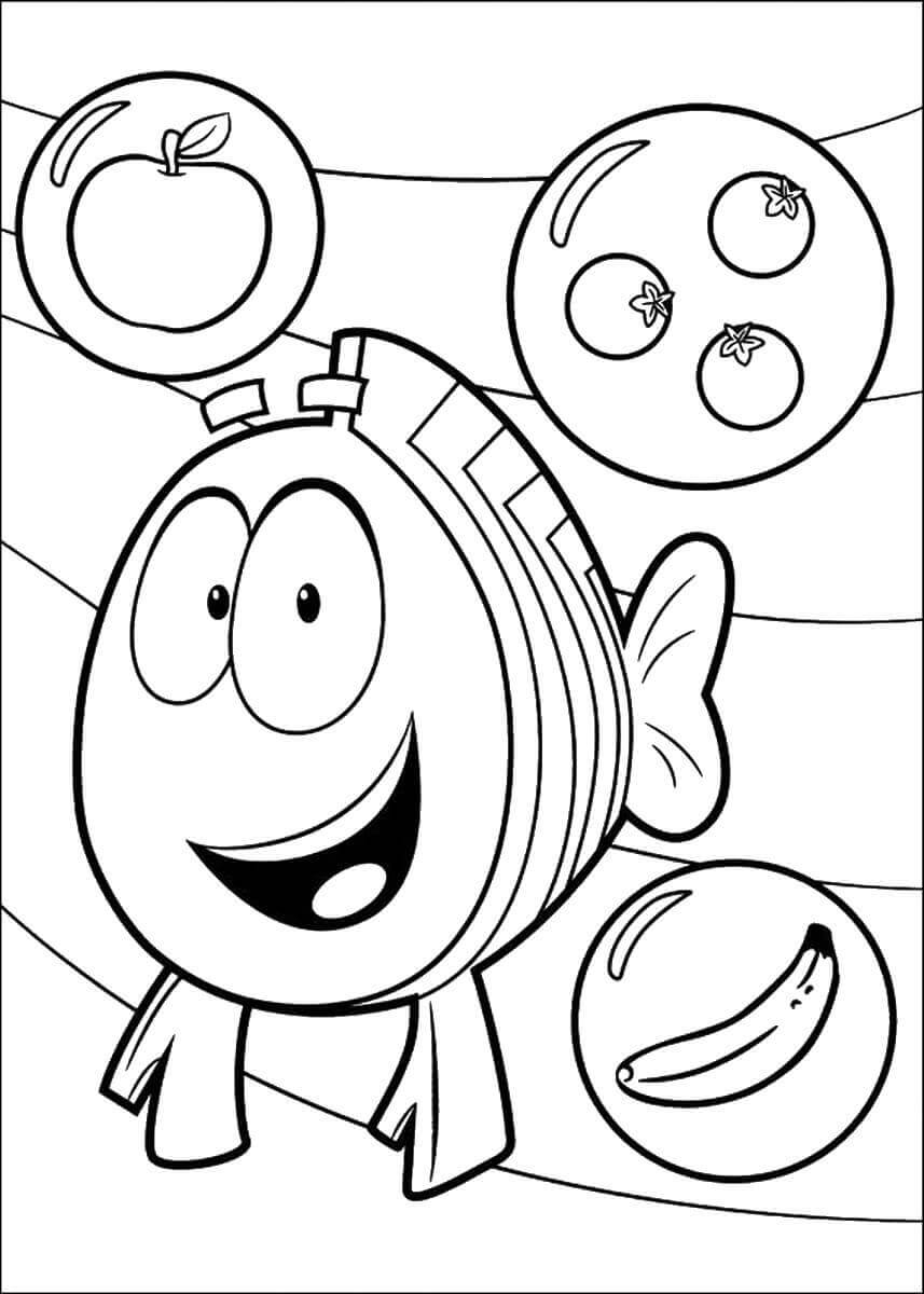 25 Free Printable Bubble Guppies Coloring Pages