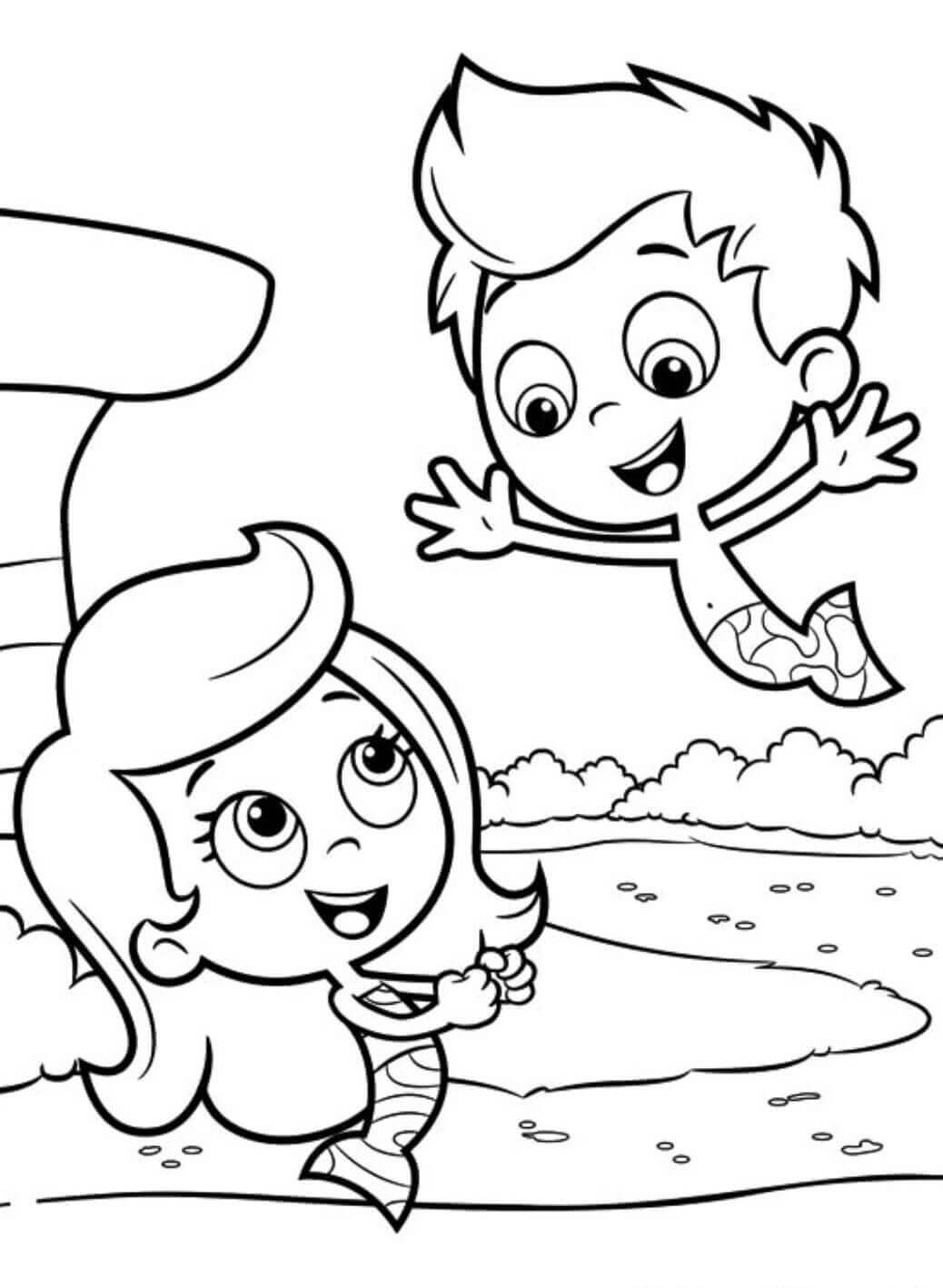 25 Free Printable Bubble Guppies Coloring Pages