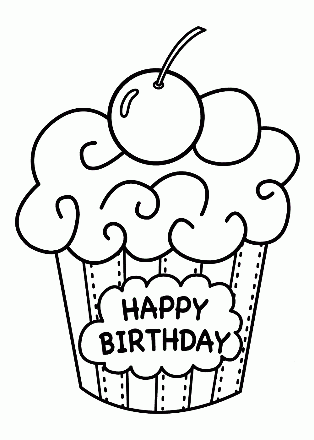 Coloring Pages Happy Birthday