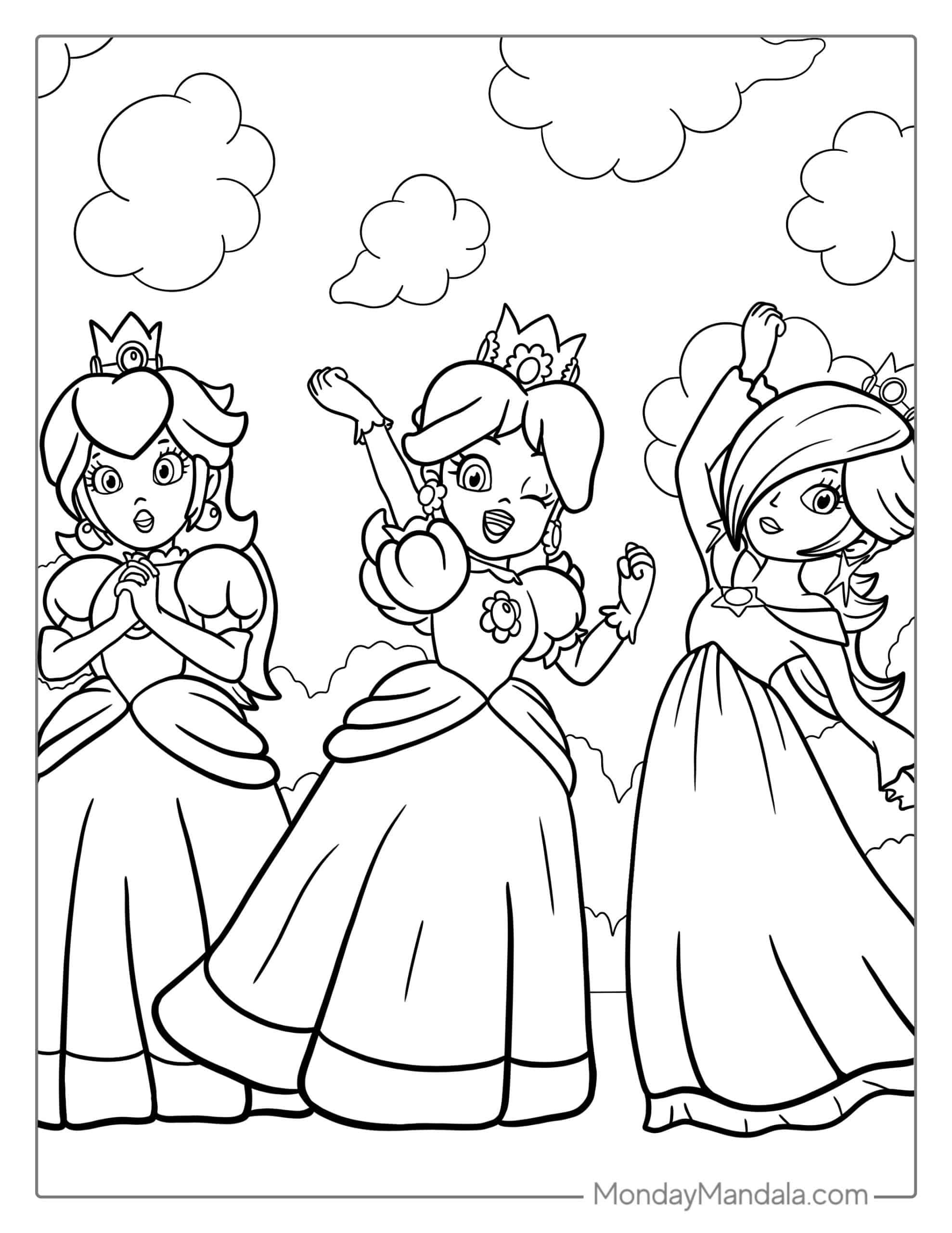 25 Princess Peach Coloring Pages Free Pdf Printables Artofit