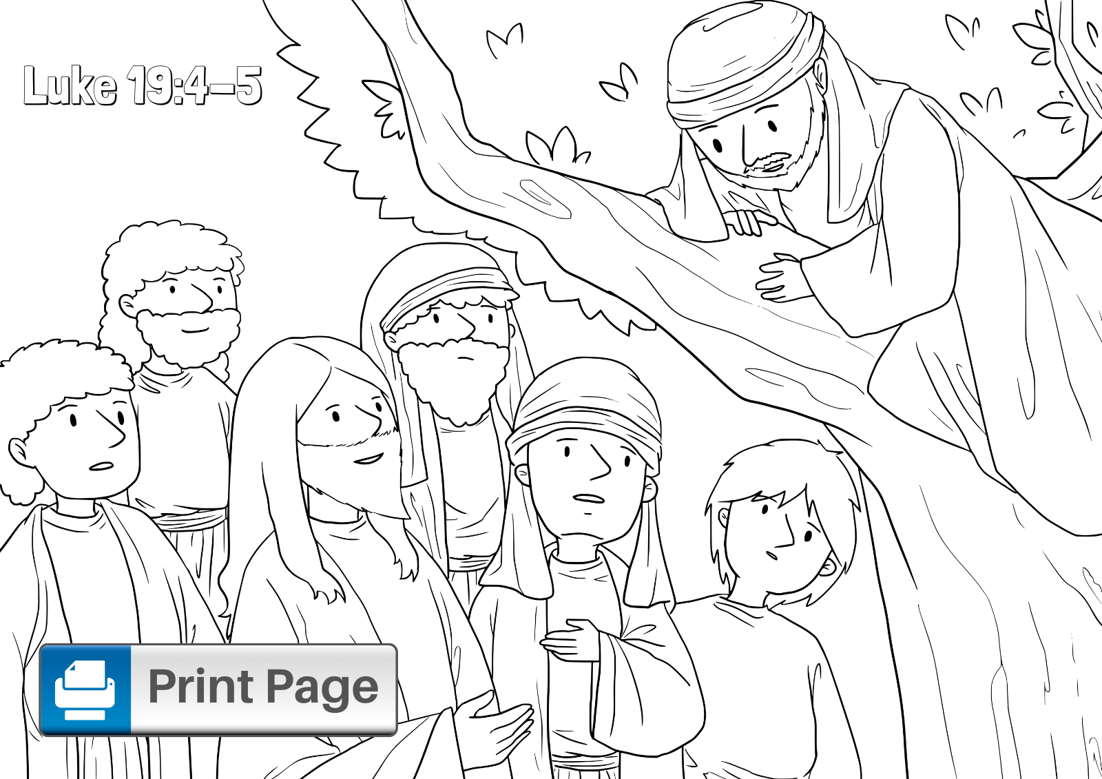 26 Best Ideas For Coloring Free Zacchaeus Coloring Page
