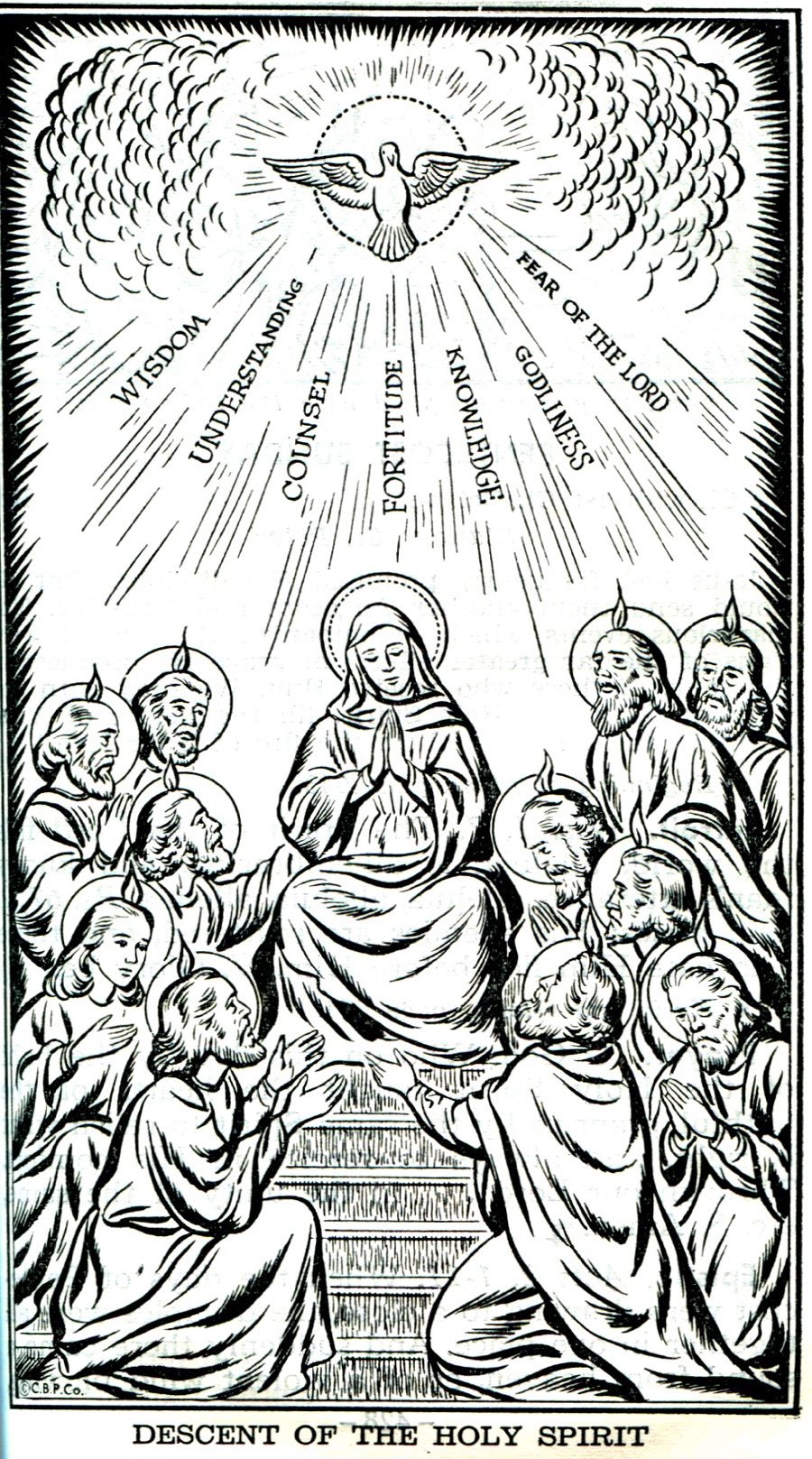 Holy Ghost Coloring Page