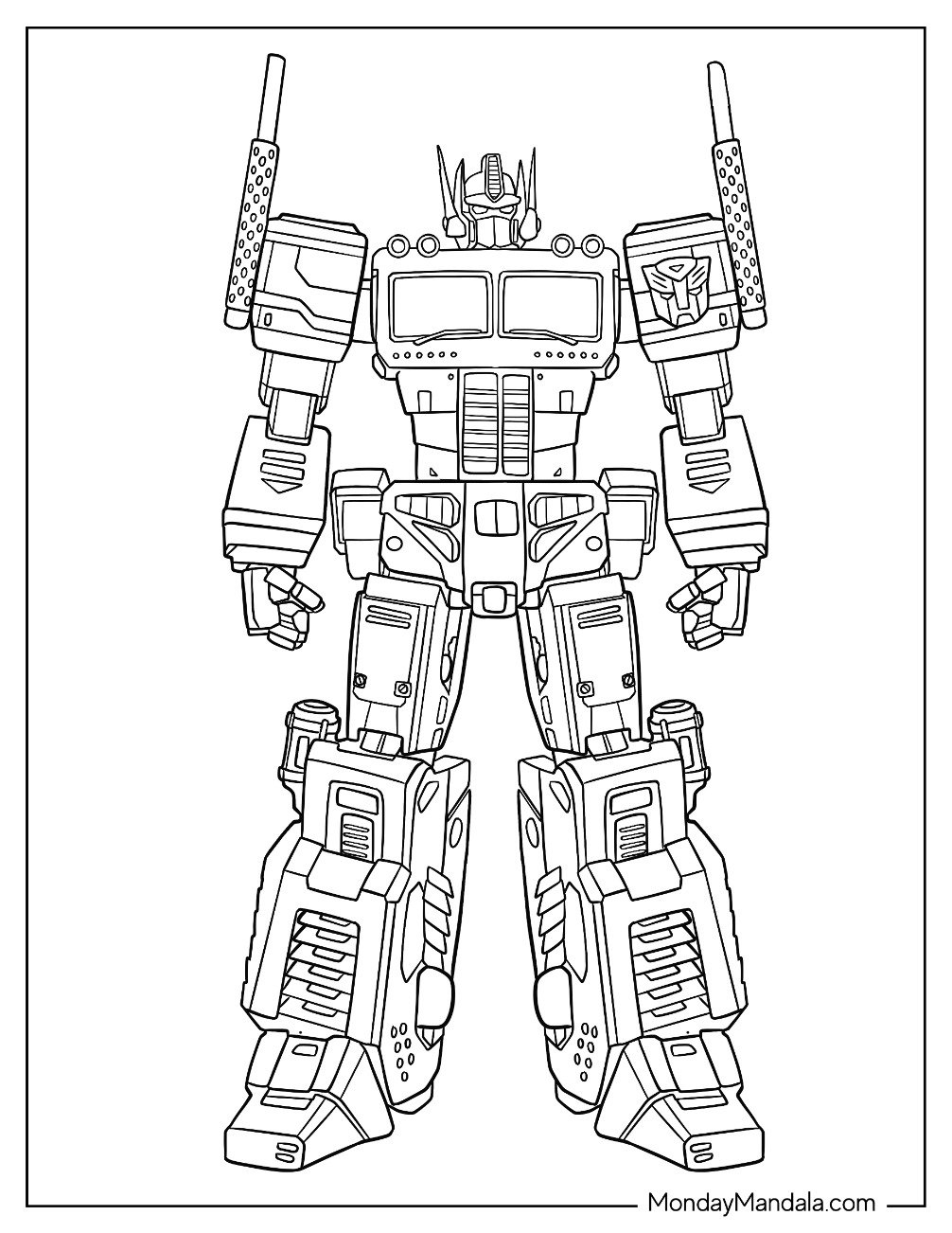 26 Optimus Prime Coloring Pages Free PDF Printables