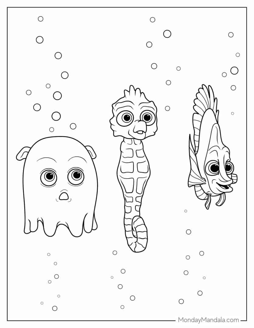 28 Finding Nemo Coloring Pages Free PDF Printables