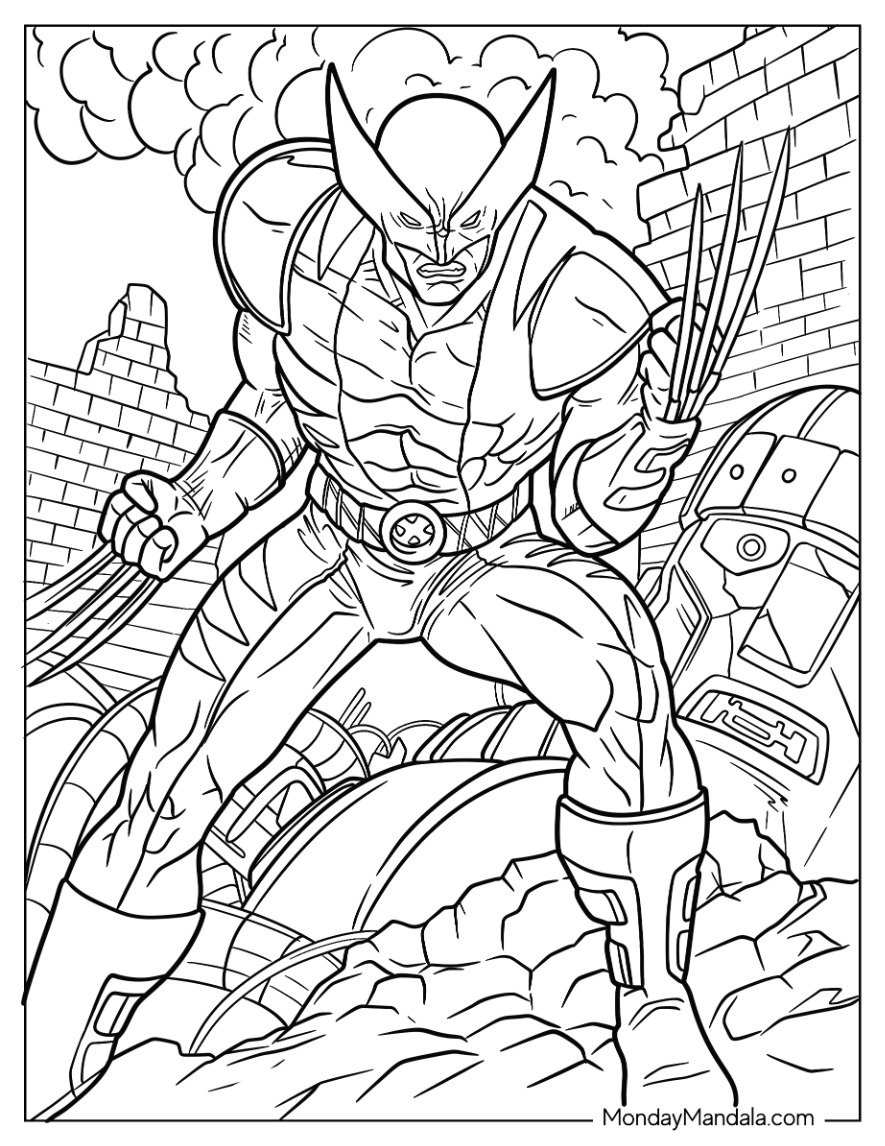 28 X Men Coloring Pages Free PDF Printables