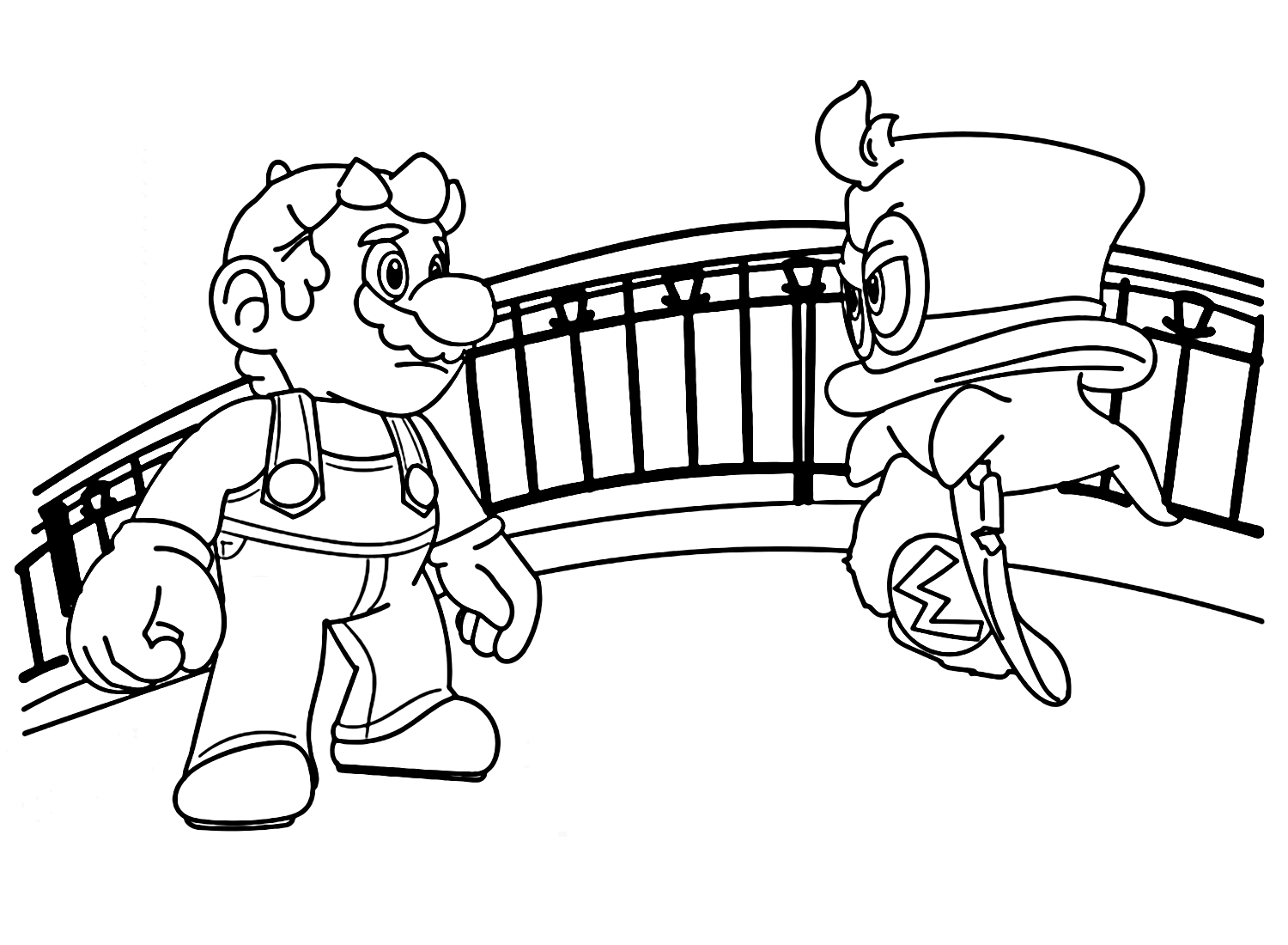 Super Mario Odyssey Coloring Pages
