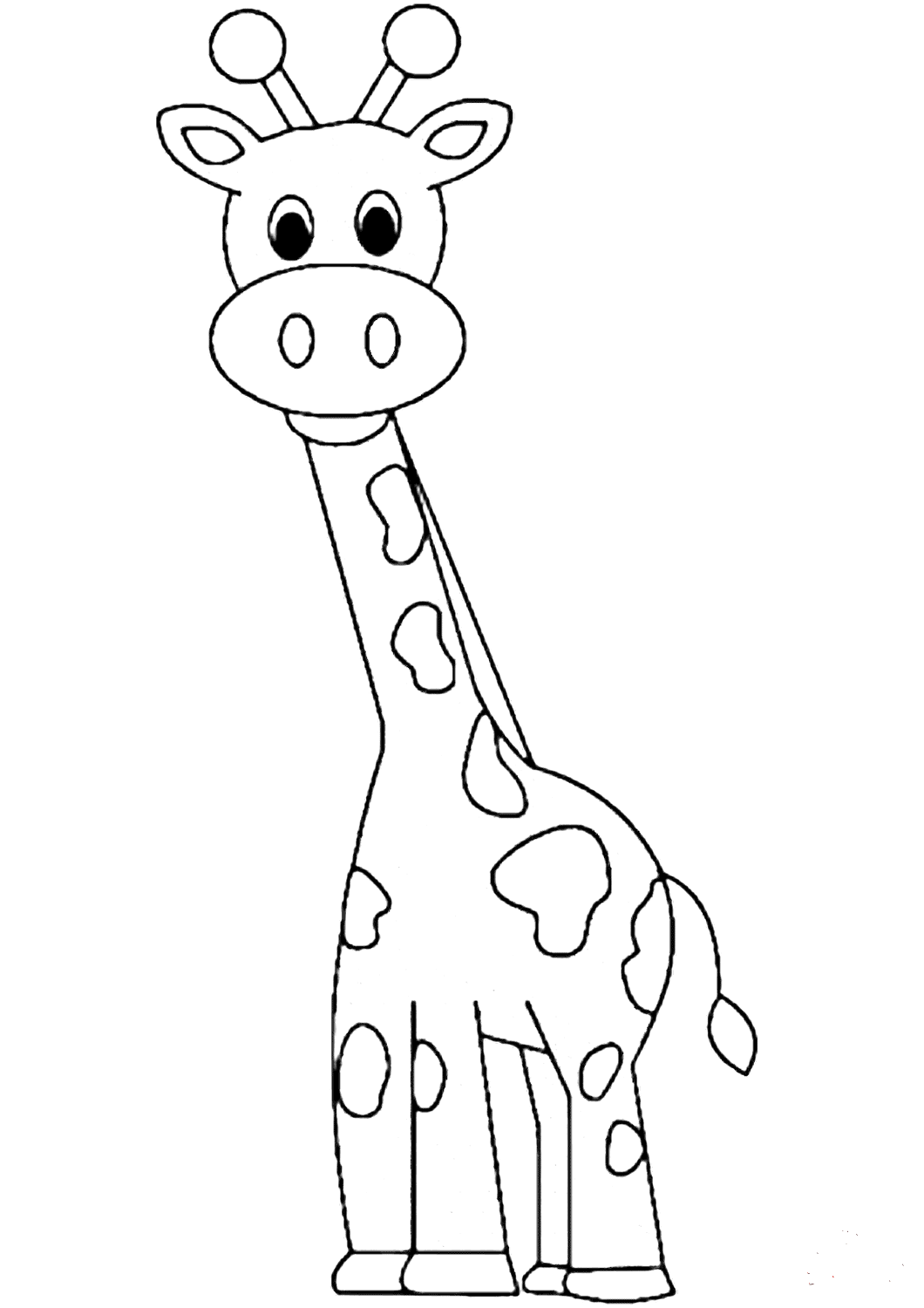 Giraffe Coloring Page