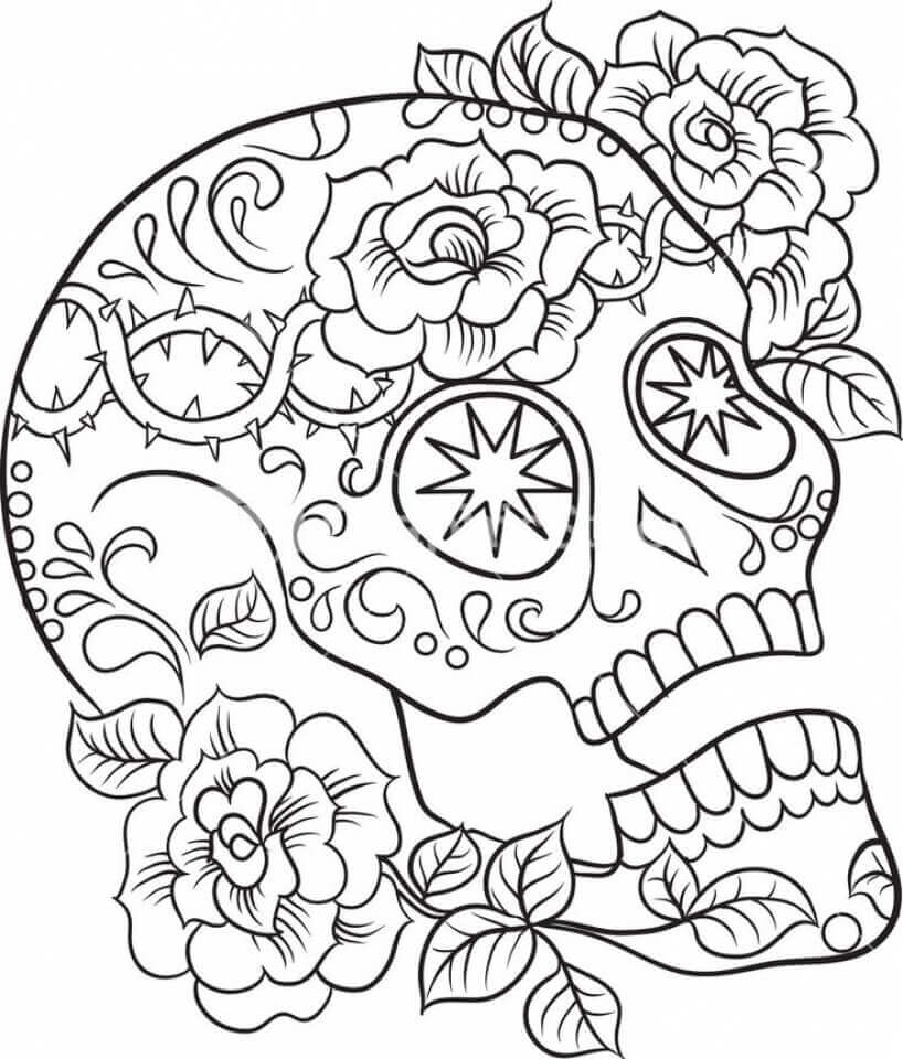 Skulls Coloring Pages