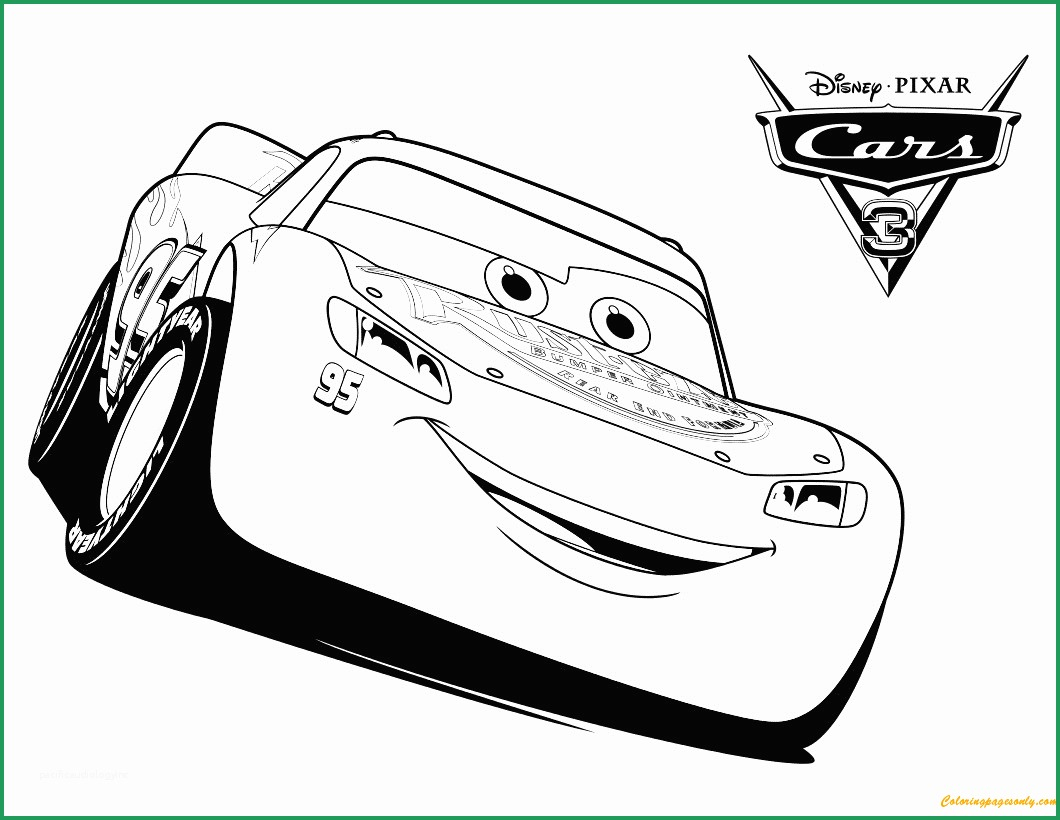 Lightning Mcqueen Printable Coloring Page