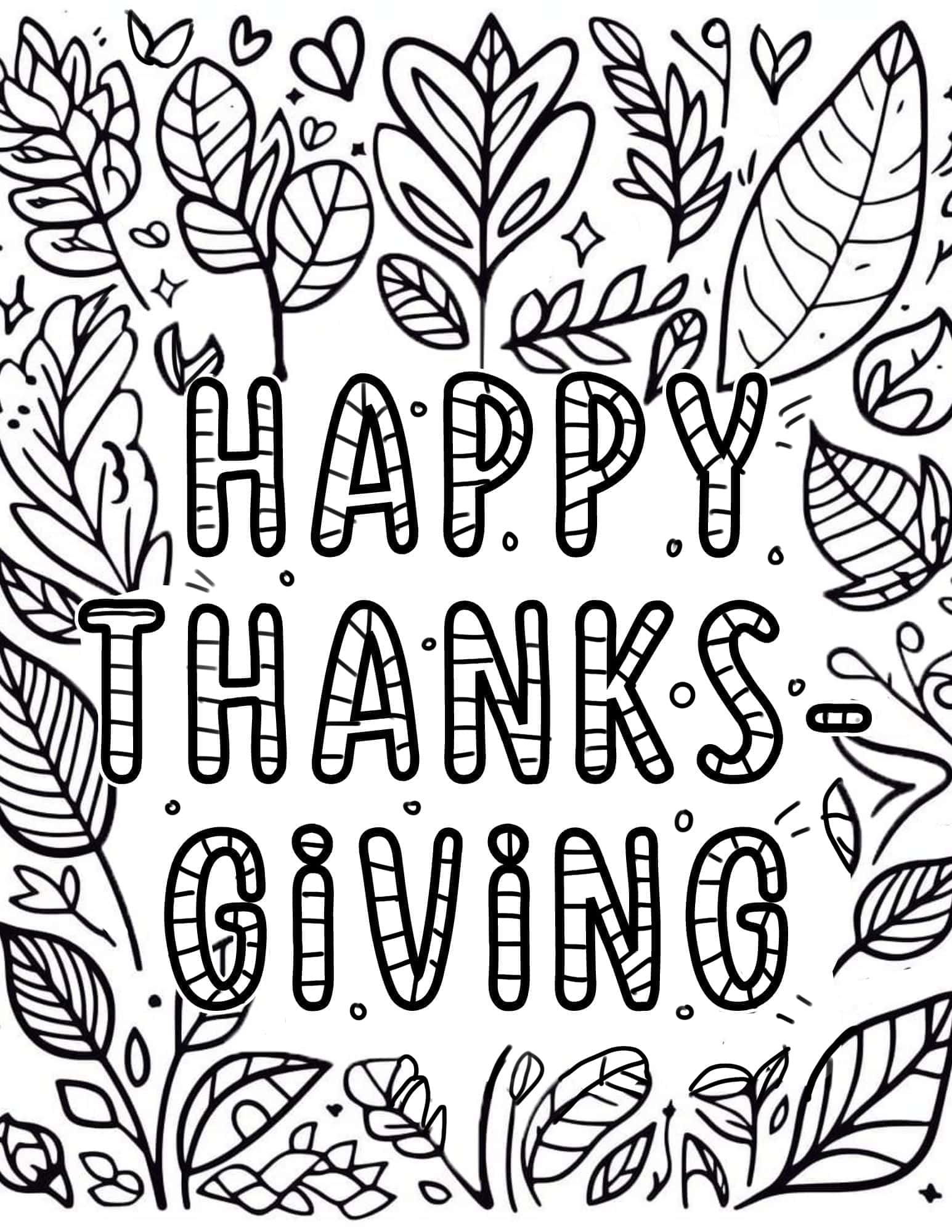 32 Thanksgiving Coloring Pages For Kids And Adults Our Mindful Life