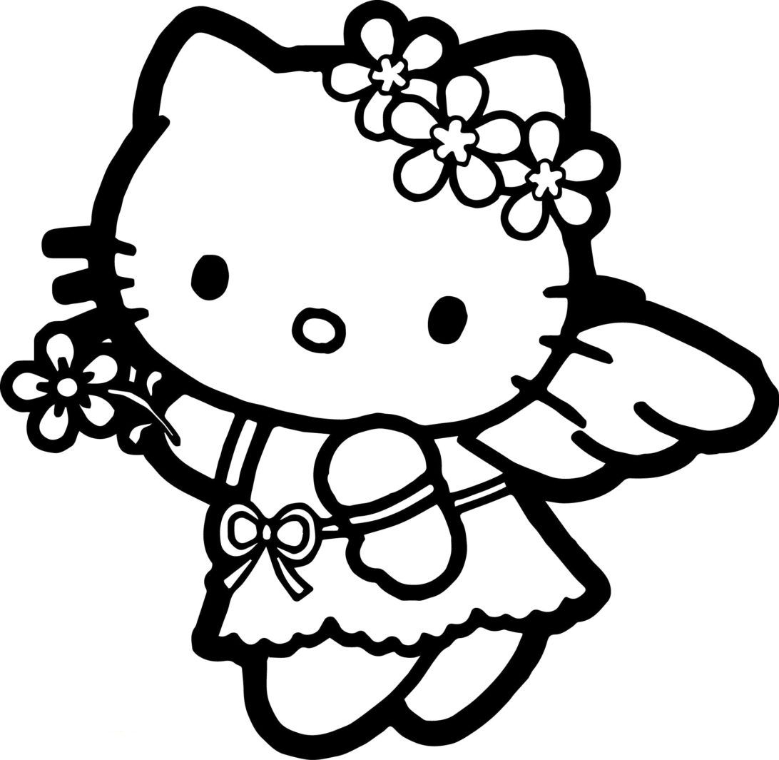 Hello Kitty Princess Coloring Pages