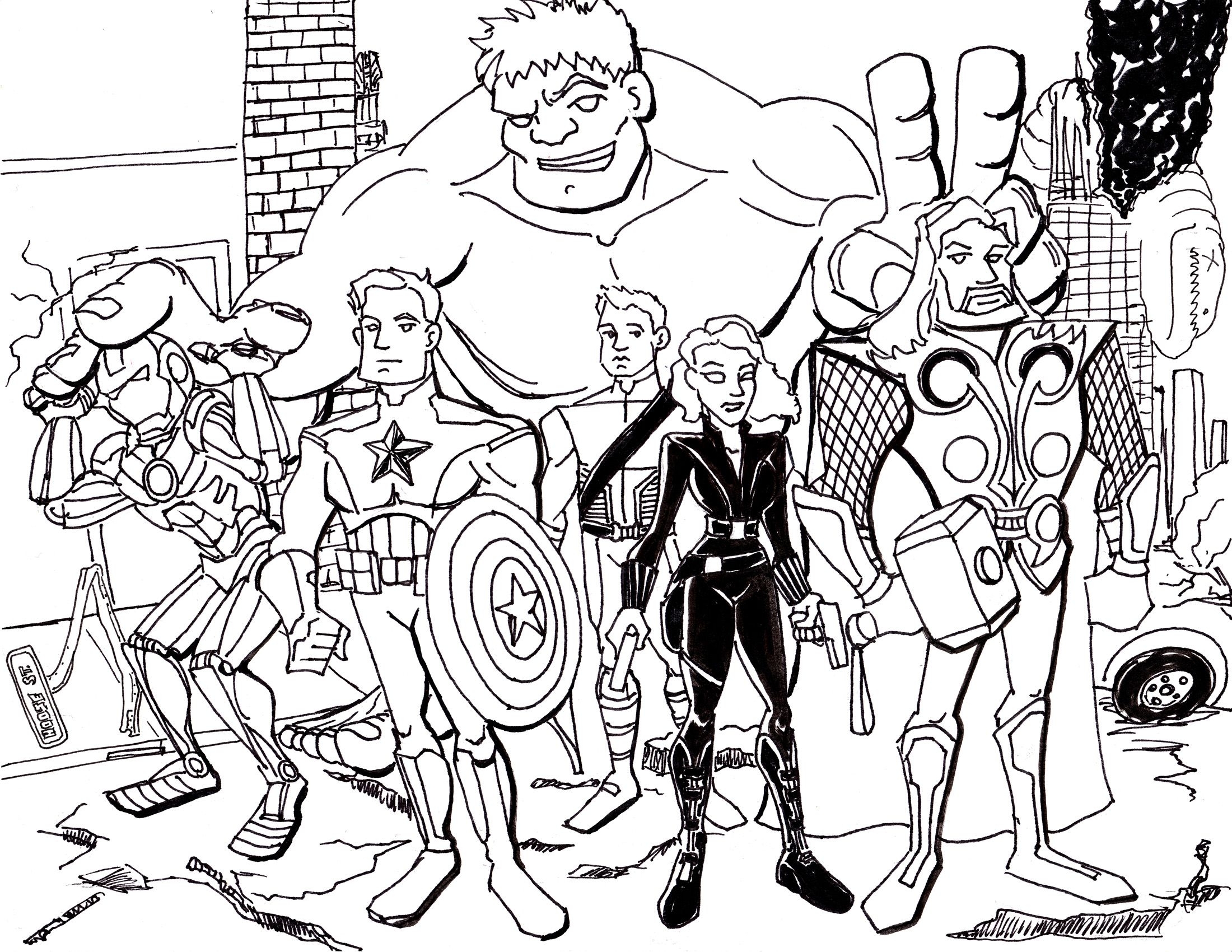 33 Printable Lego Avengers Endgame Coloring Pages MidoriAdvik