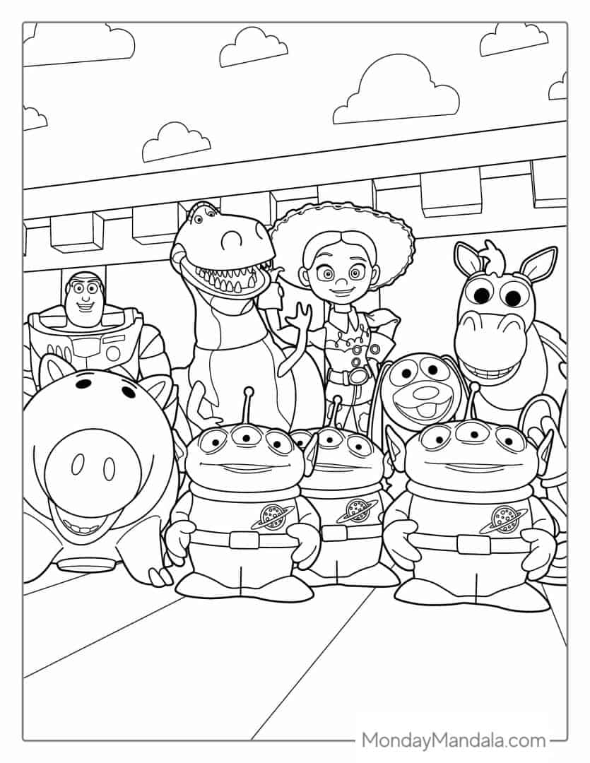 34 Toy Story Coloring Pages Free PDF Printables