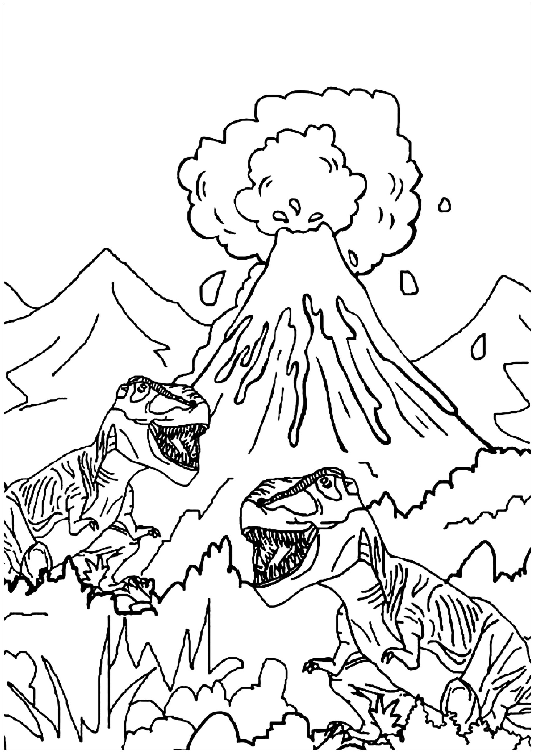 Dinosaur Color Pages