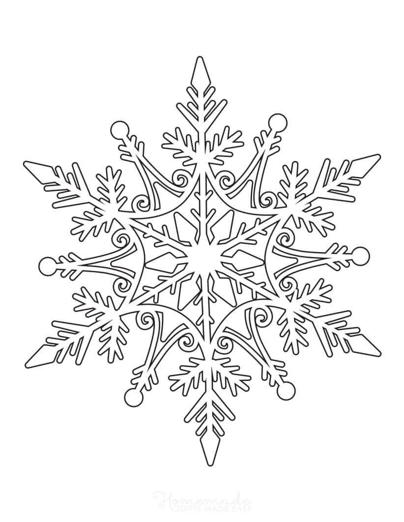 35 Printable Snowflake Coloring Pages For Adults Happier Human