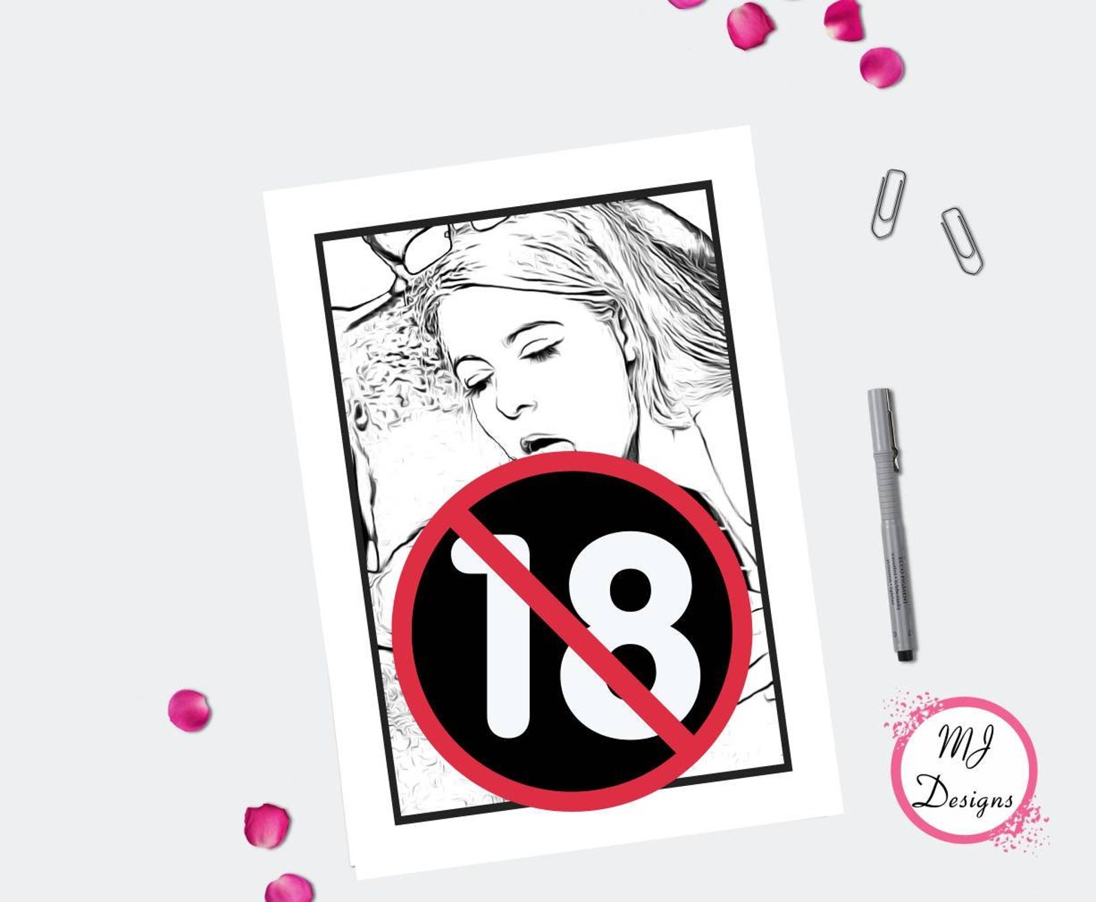 Nude Coloring Pages For Adults