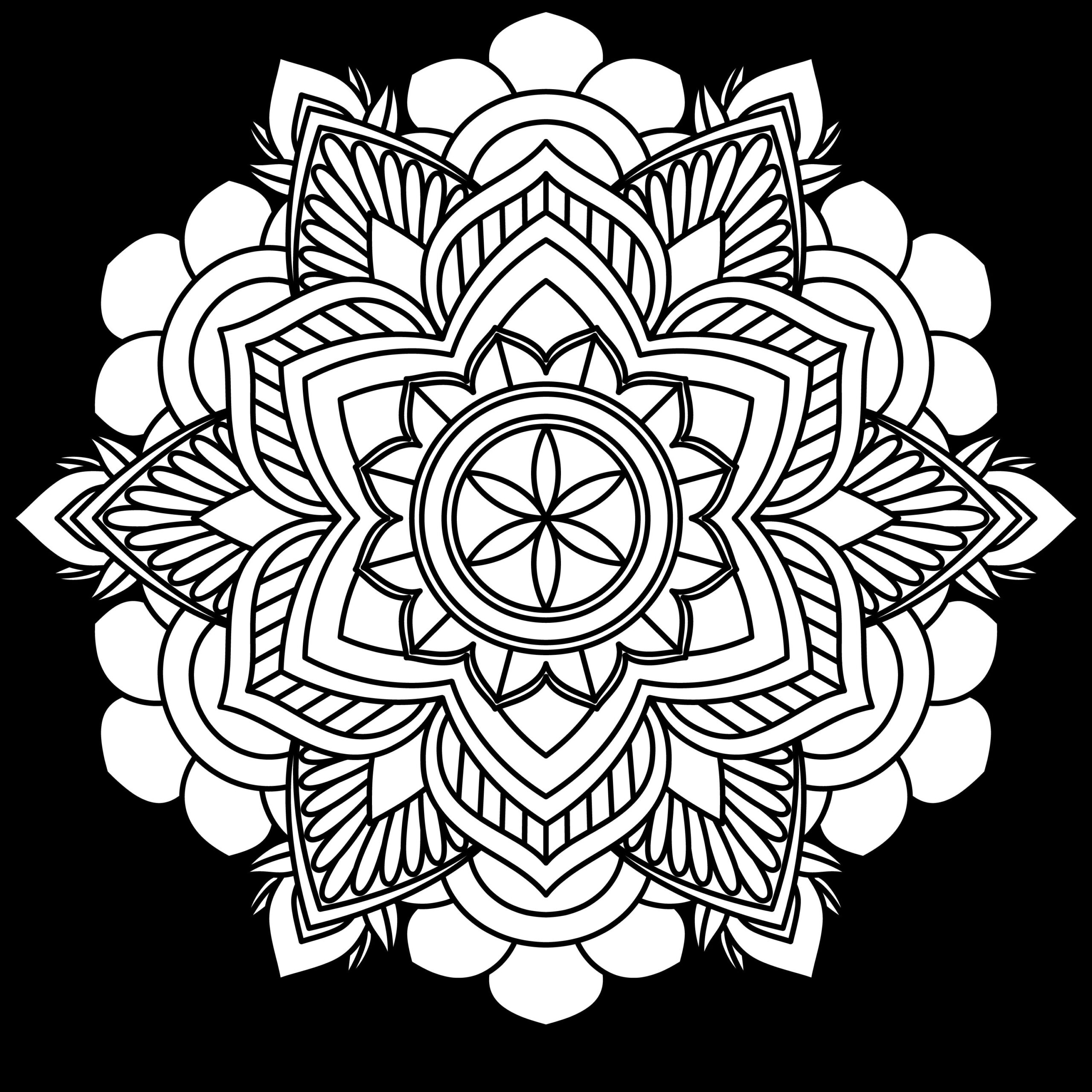 40 Beautiful Mandala Coloring Pages Including Art Board Etsy