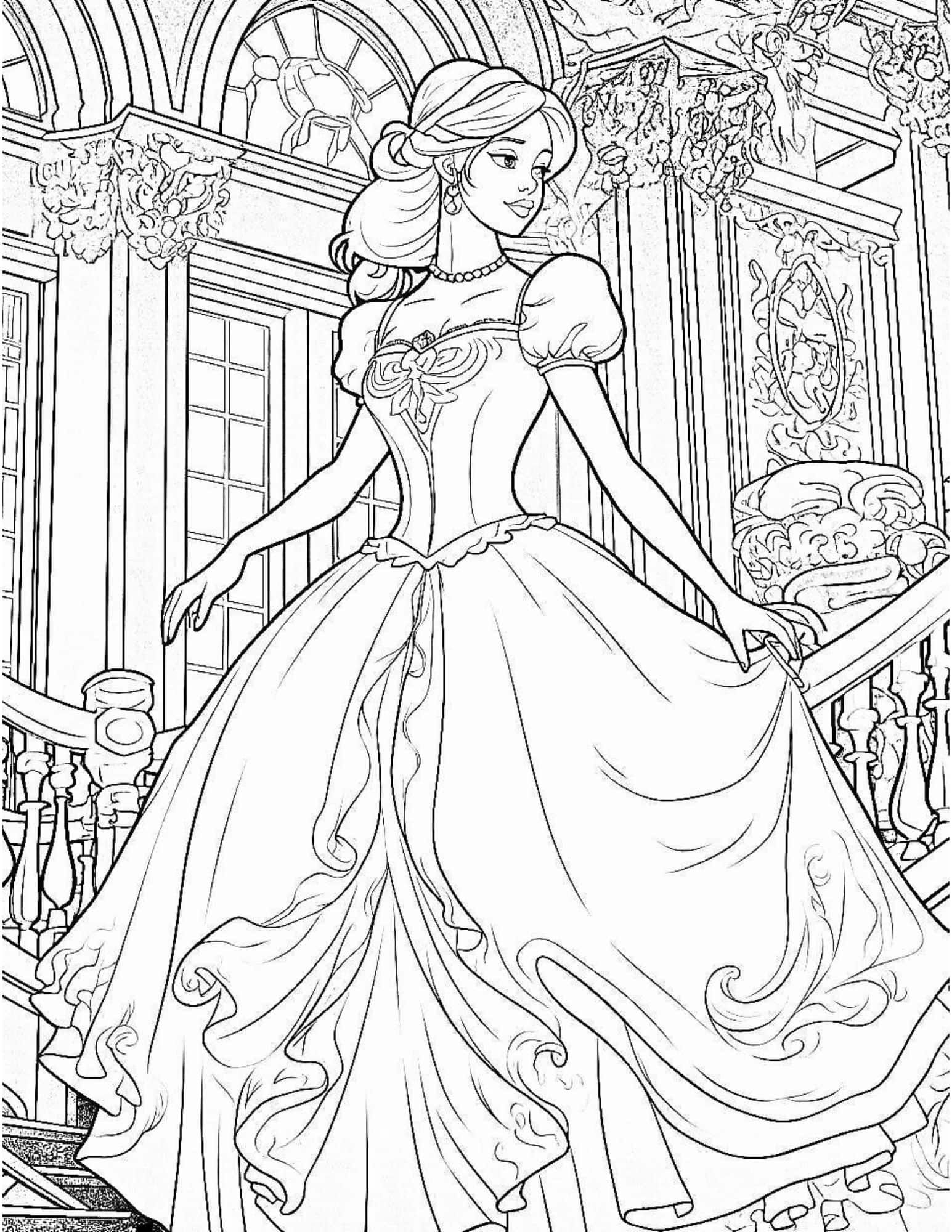 Princess Coloring Pages For Adults