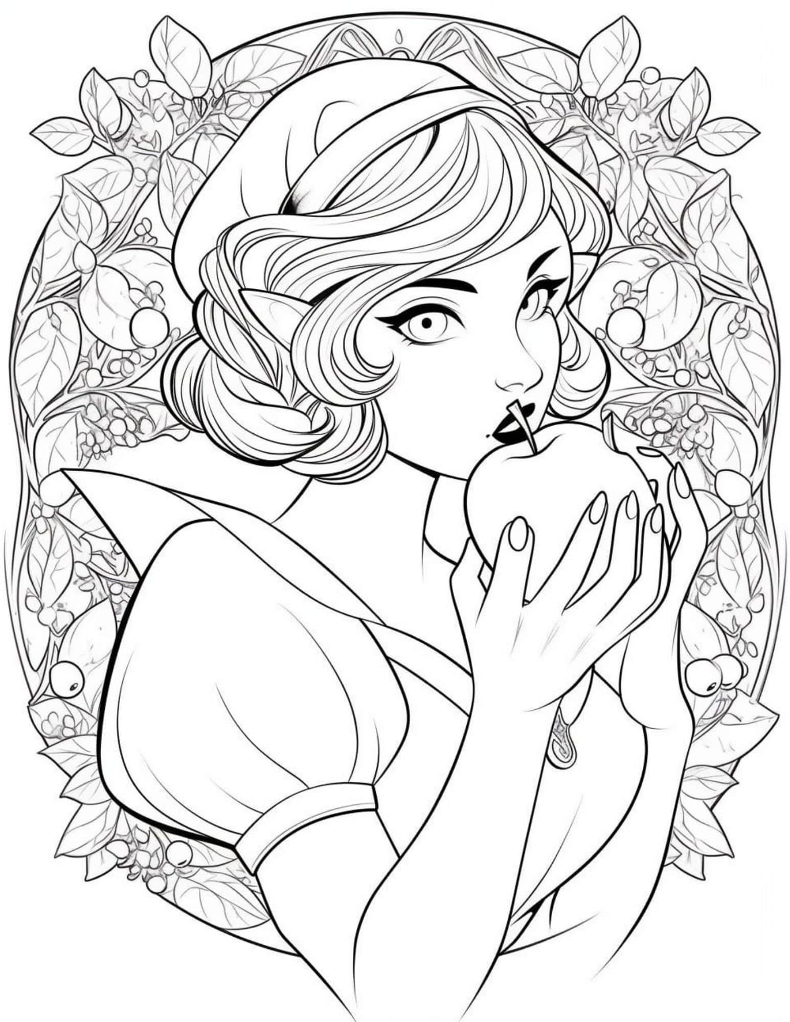 40 Gorgeous Princess Coloring Pages For Kids And Adults