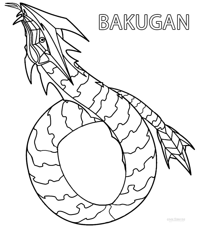 Bakugan Coloring Pages Printable