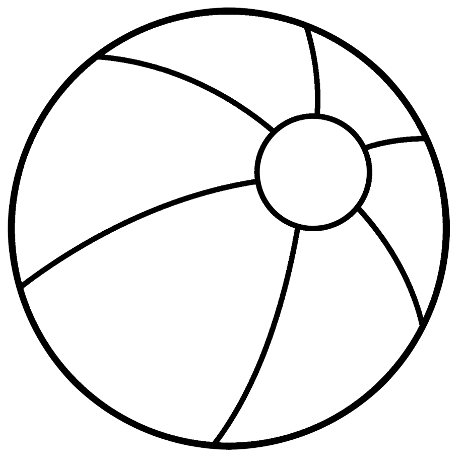 42 Beach Ball Coloring Pages ColoringPagesOnly