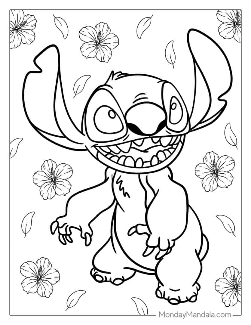 42 Lilo Stitch Coloring Pages Free PDF Printables