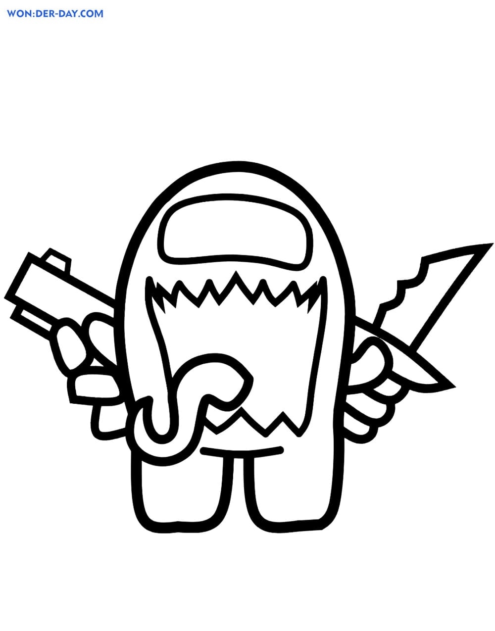 Among Us Coloring Page