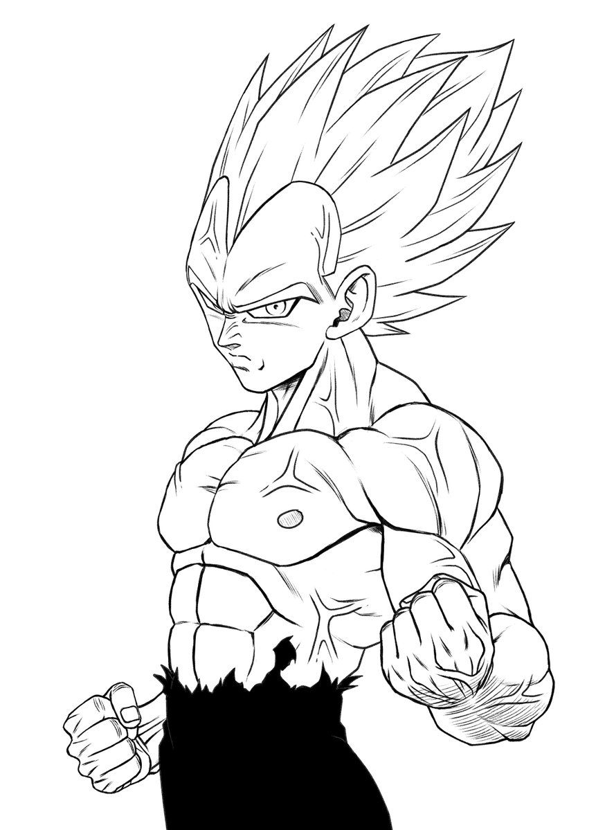 Vegeta Coloring Pages