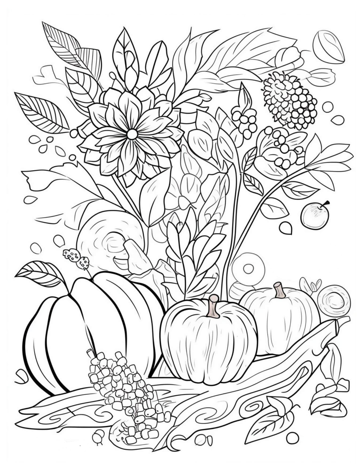 Free Fall Coloring Pages