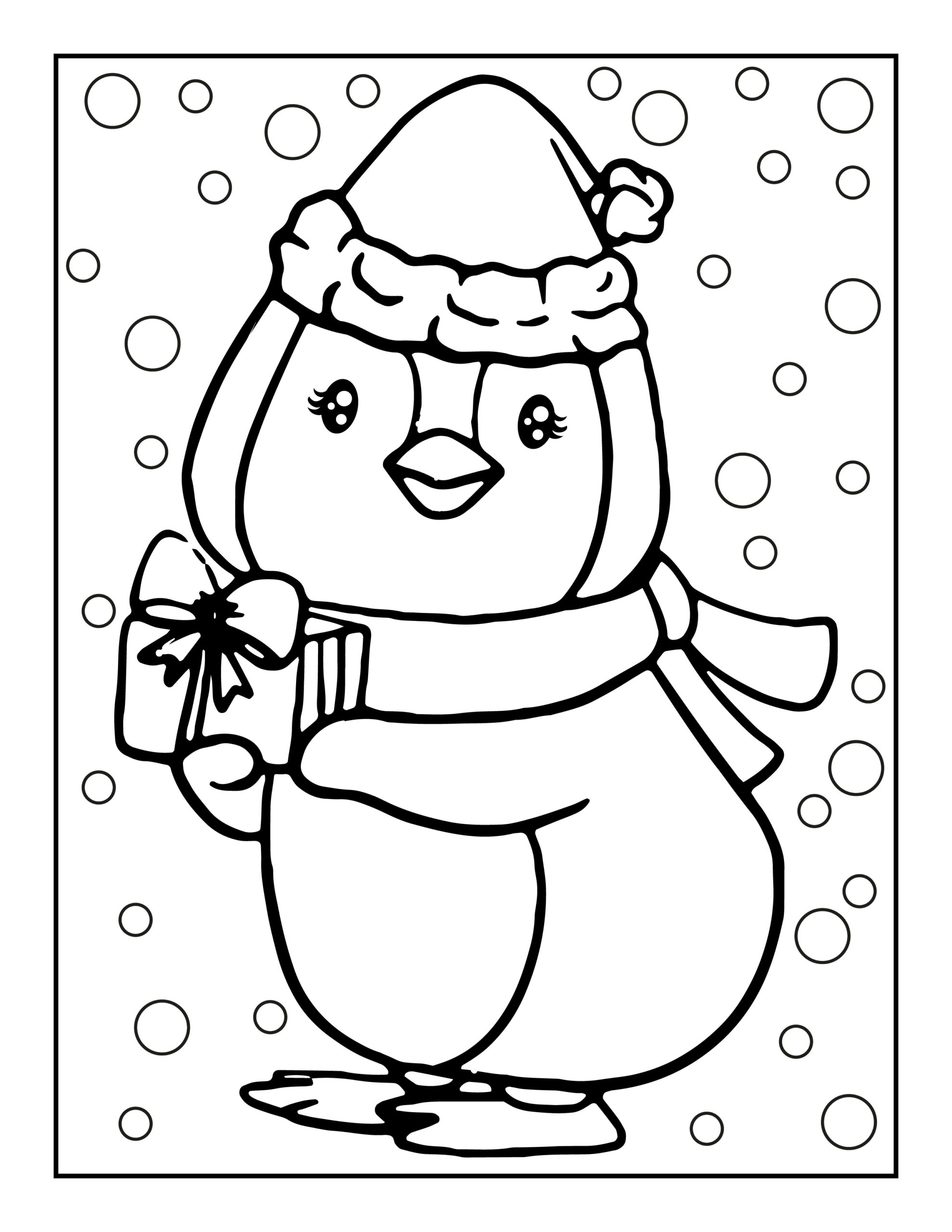 48 Penguin Coloring Pages Free Christmas Coloring Printables