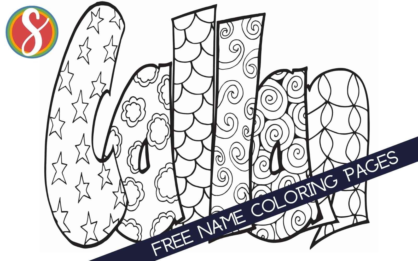Free Personalized Name Coloring Pages
