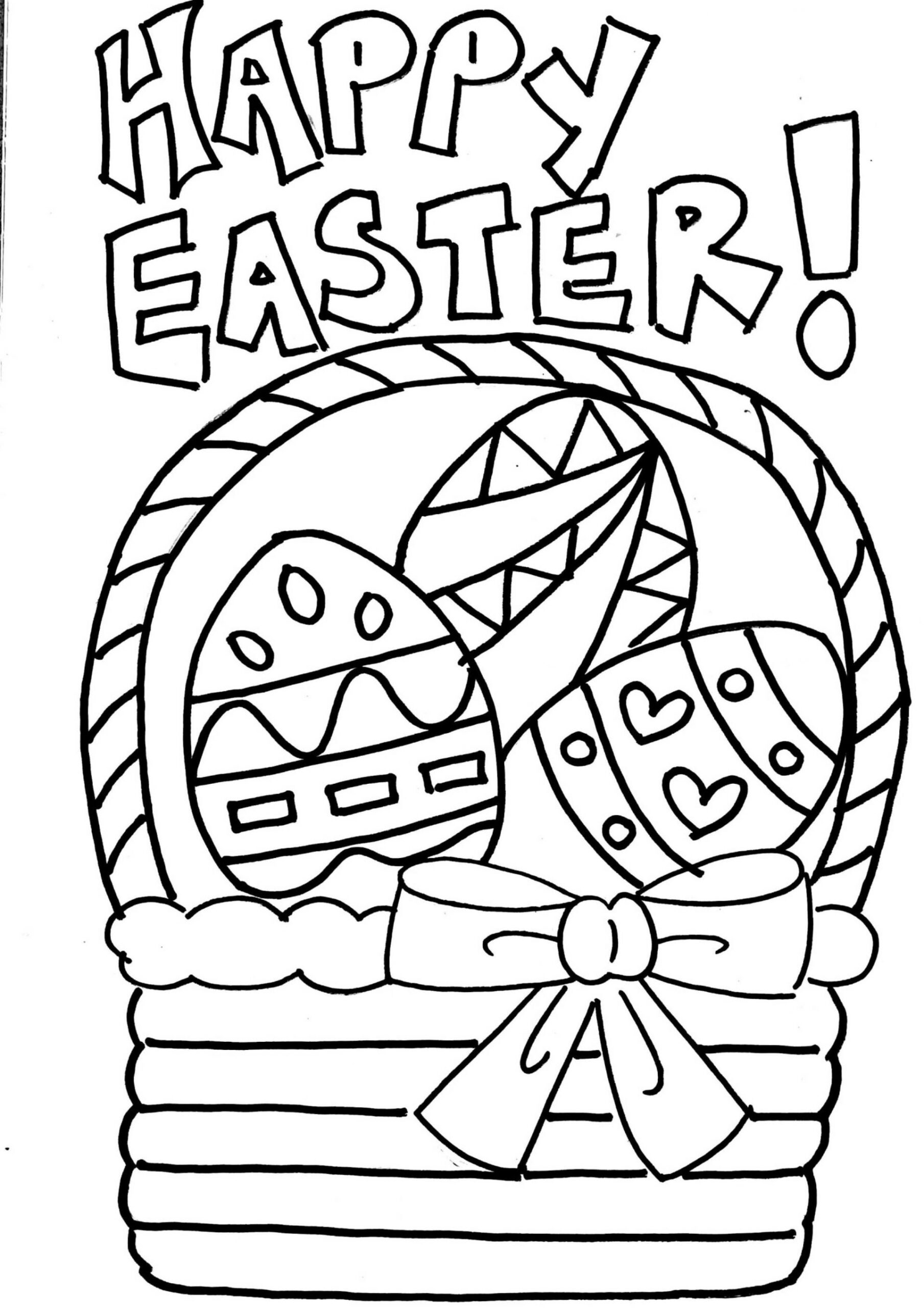 Happy Easter Coloring Pages Printable