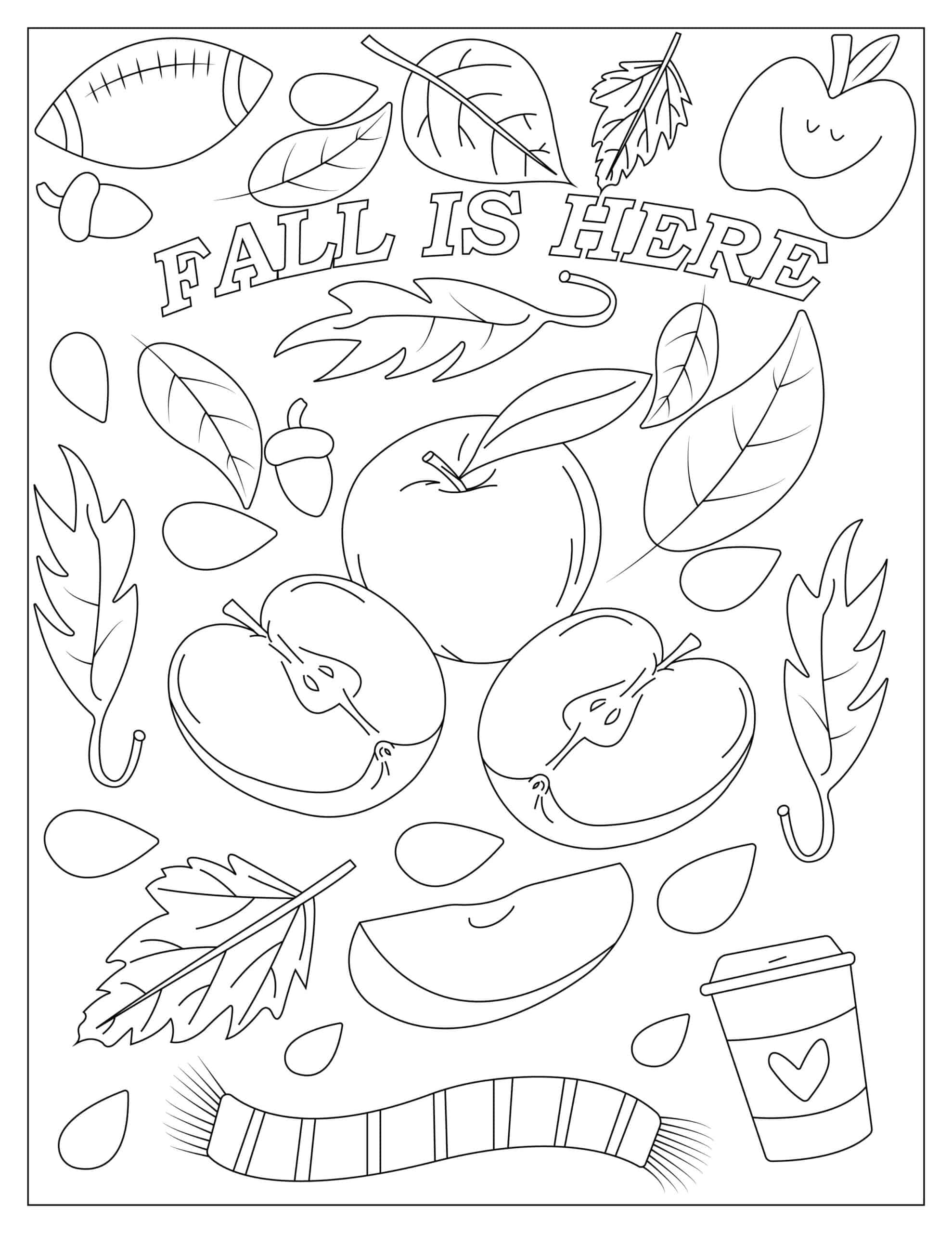 5 Free Fall Coloring Pages To Celebrate The Changing Seasons I Spy Fabulous