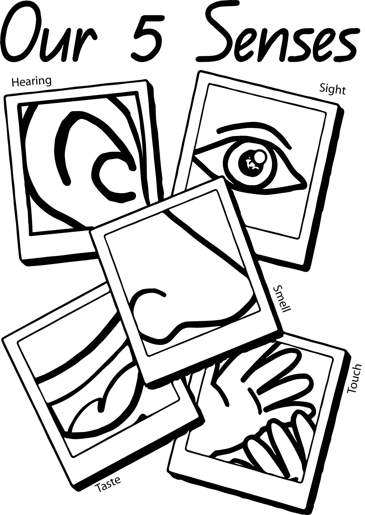 5 Senses Coloring Pages Free Download On ClipArtMag