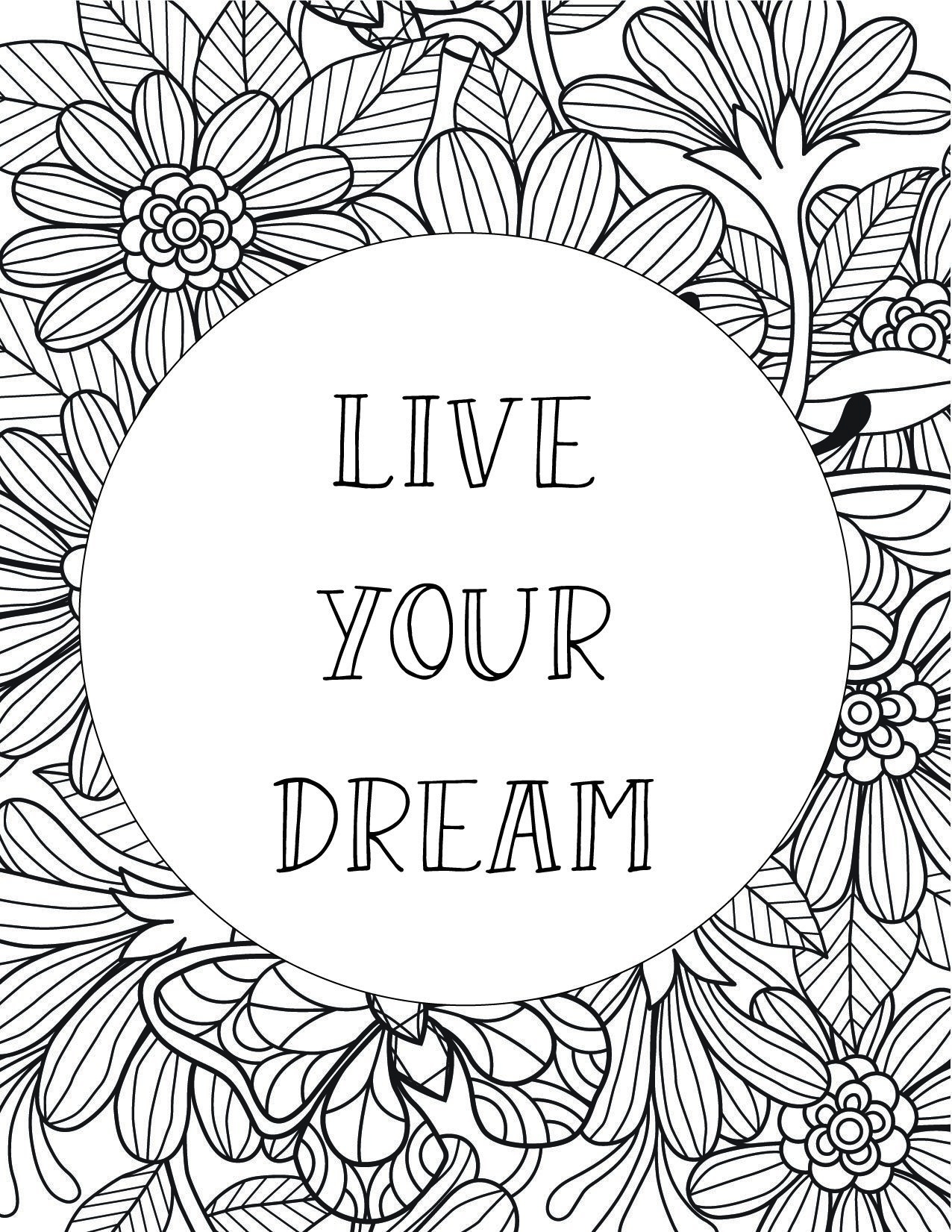 Positive Coloring Pages