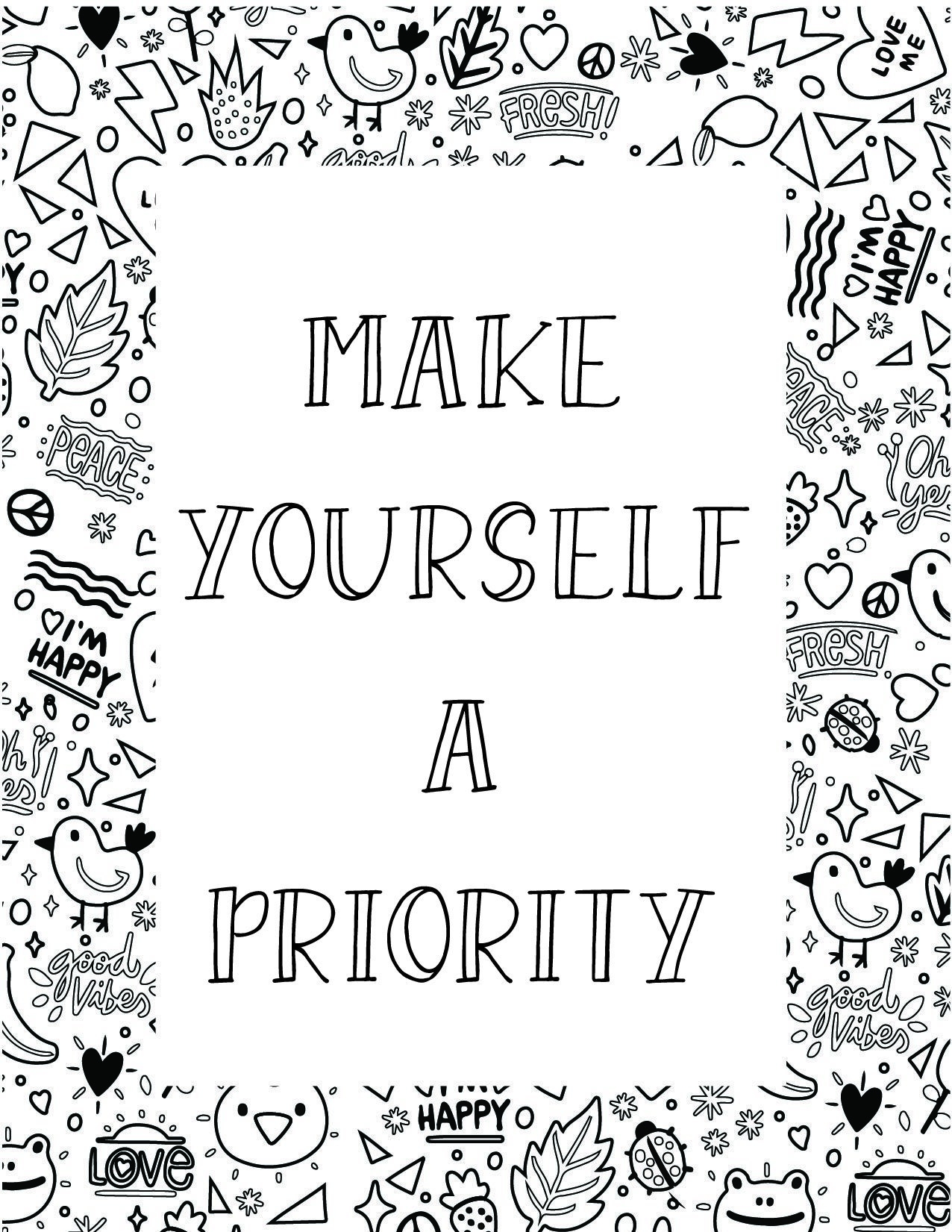 50 Best Printable Inspirational Quote Coloring Pages World Of Printables