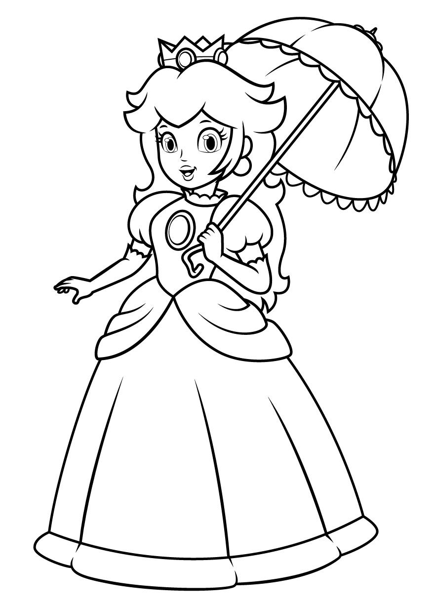 50 Princess Peach Coloring Pages ColoringPagesOnly