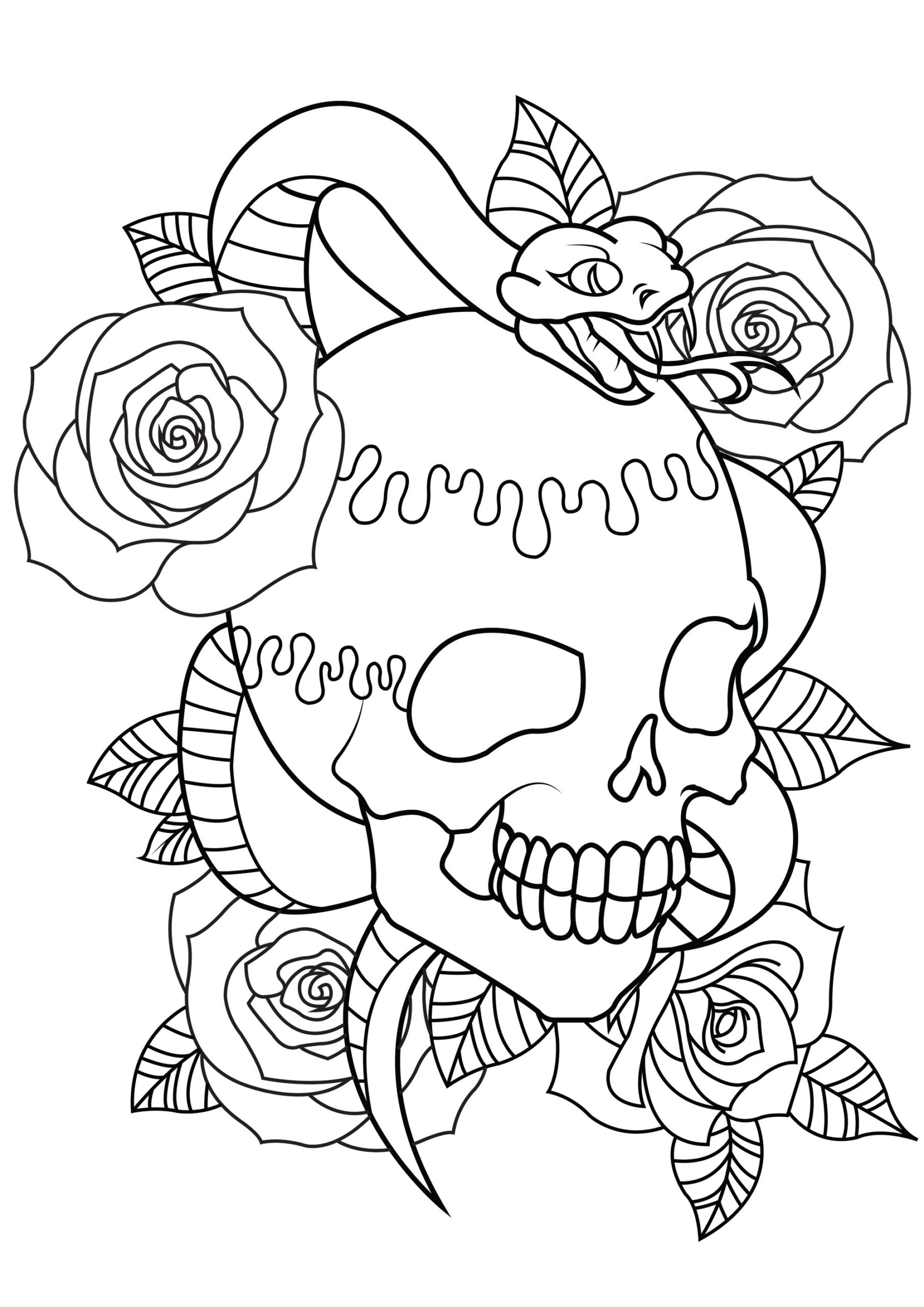 50 Printable Tattoo Coloring Pages For Men