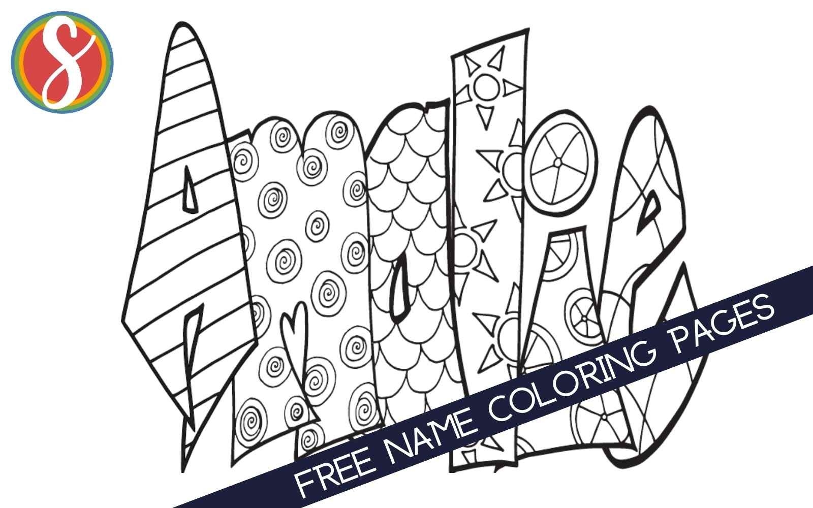 52 Free Printable Printable Custom Name Coloring Pages MargaretteAml