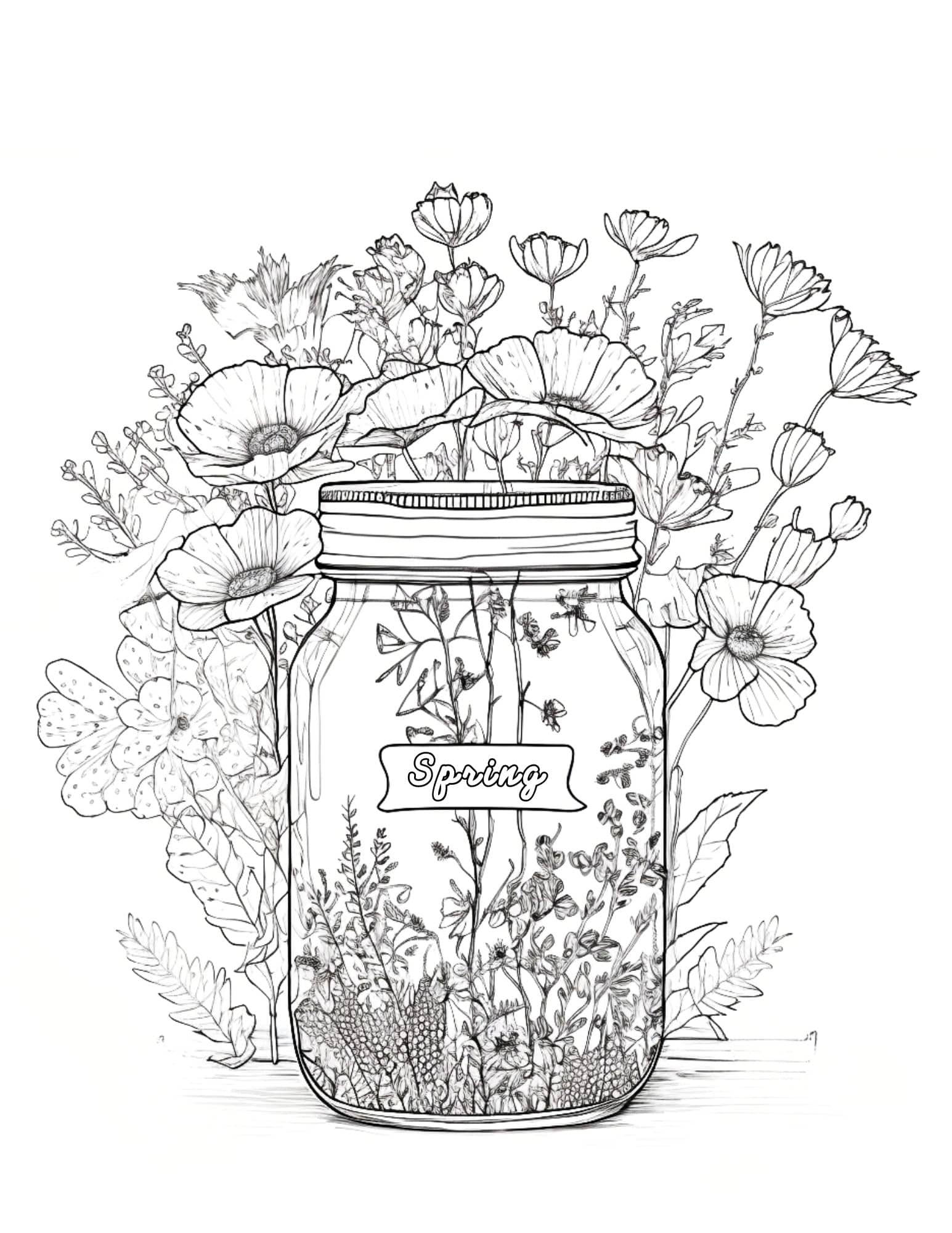 54 Stunning Flower Coloring Pages For Kids And Adults
